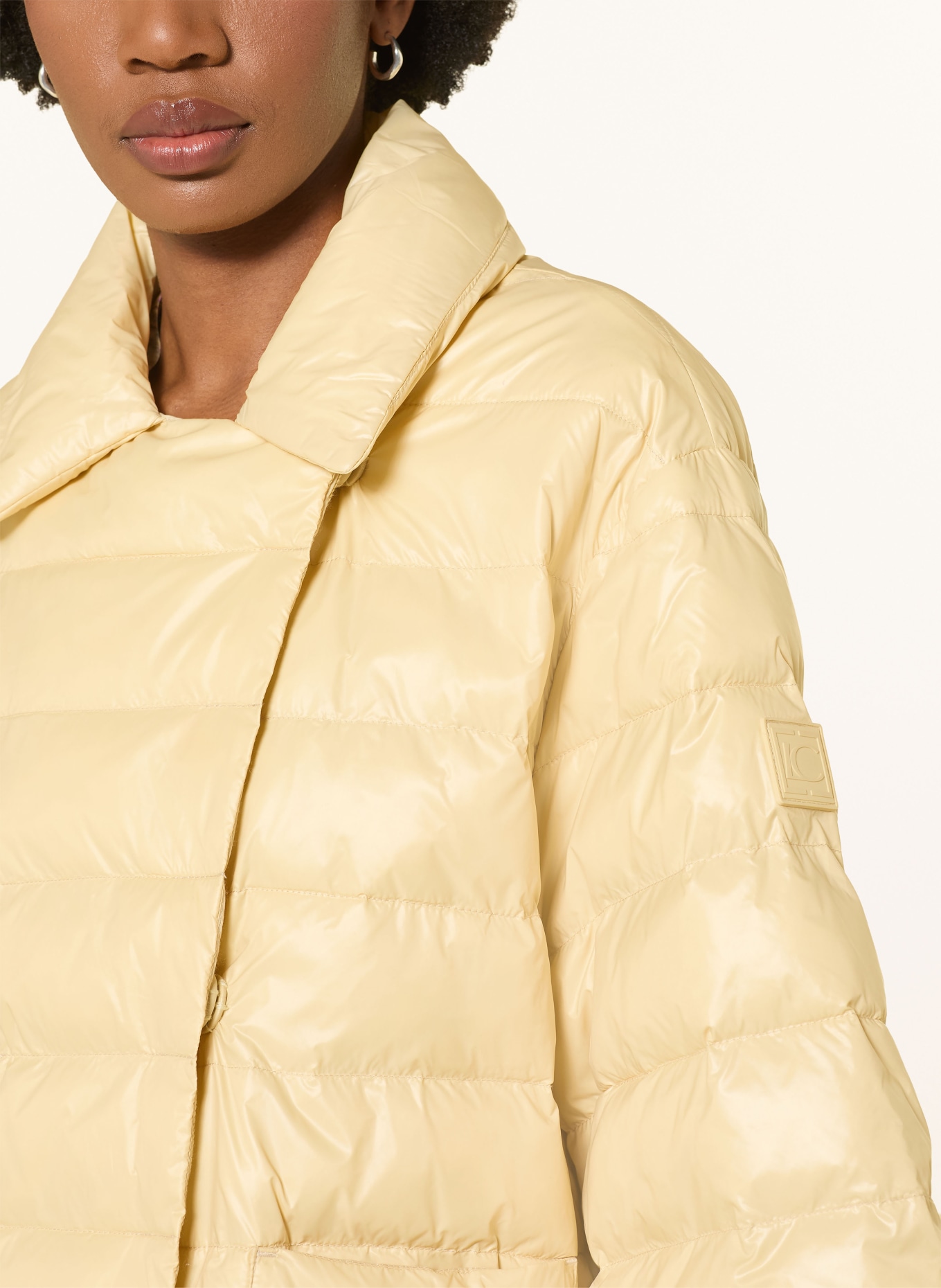 LUISA CERANO Steppjacke mit 3/4-Arm: HELLGELB