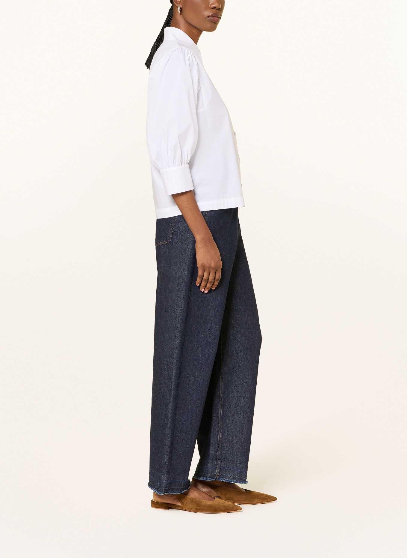 LUISA CERANO Blugi Barrel: 252 navy
