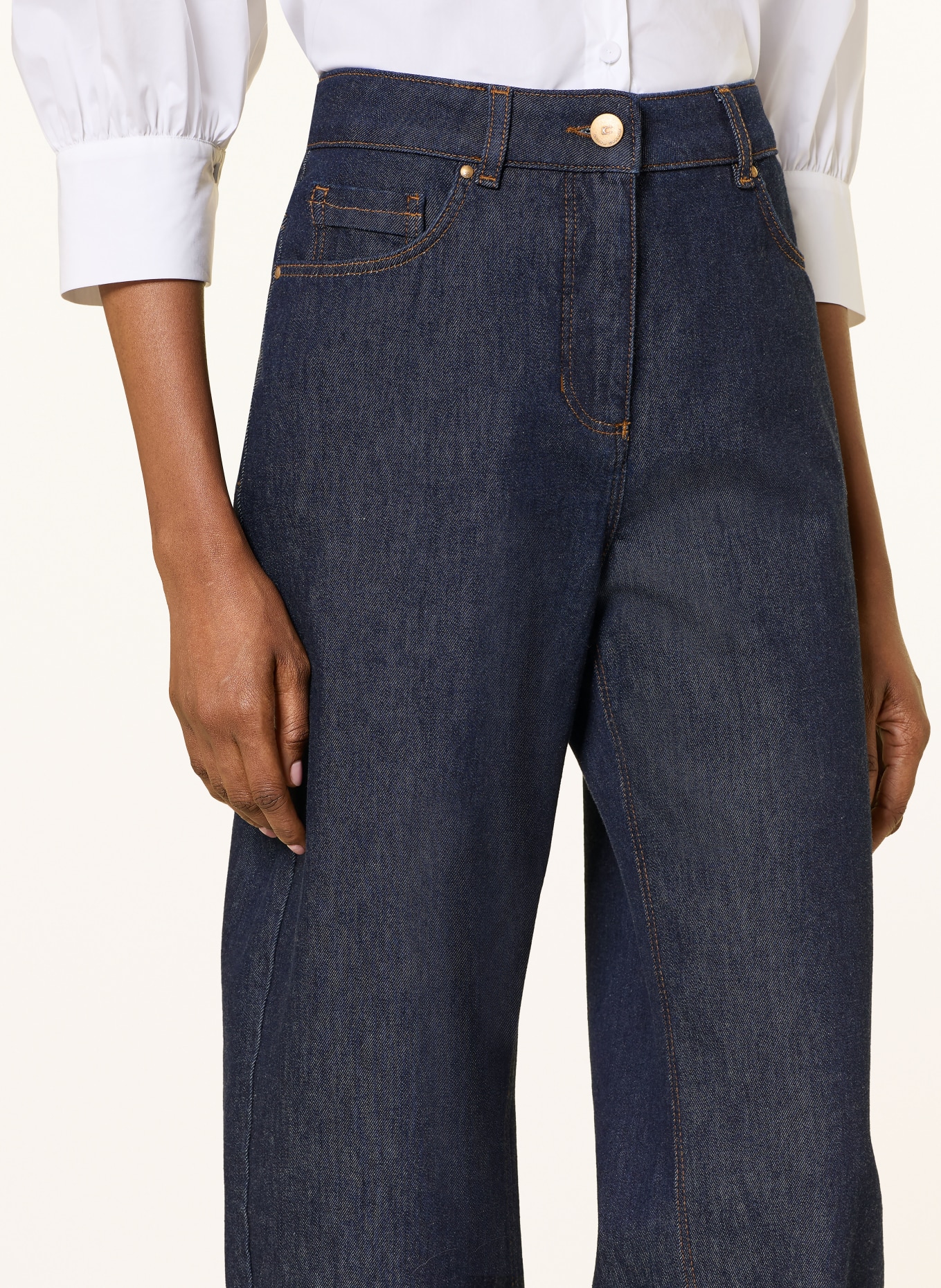 LUISA CERANO Blugi Barrel: 252 navy