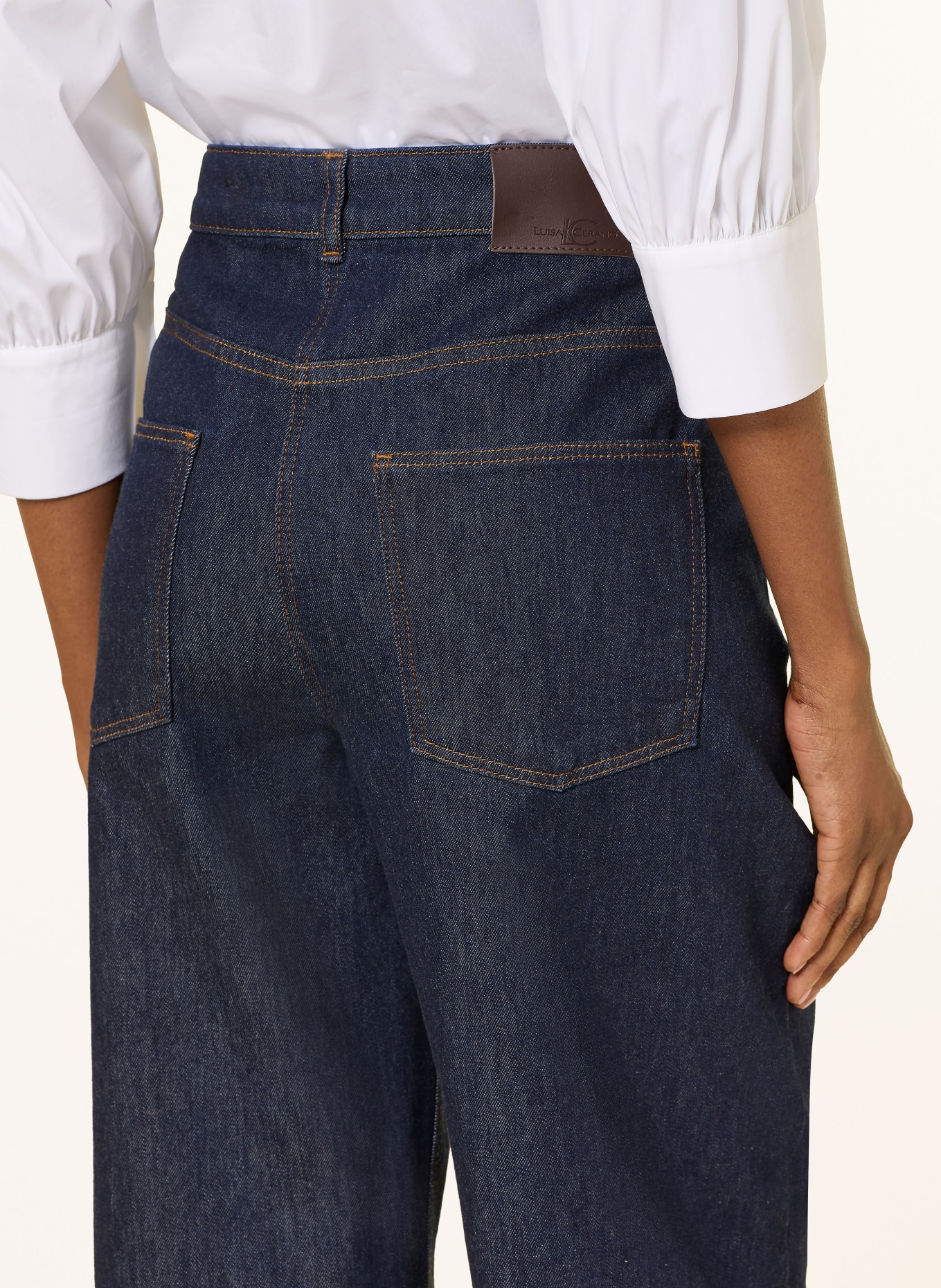 LUISA CERANO Blugi Barrel: 252 navy