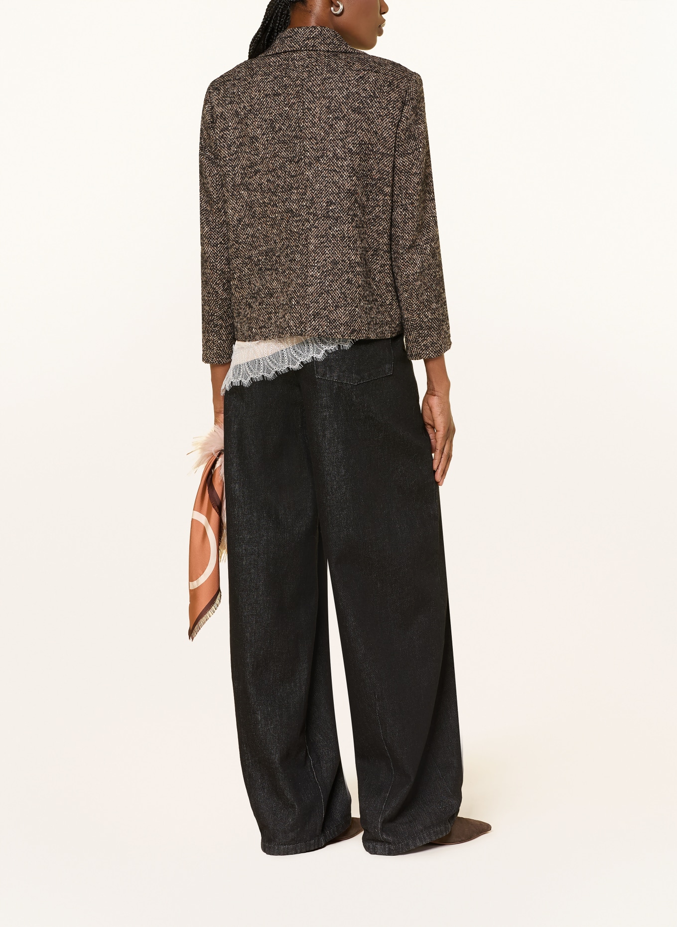LUISA CERANO Jeans med brede ben: 1 BLACK