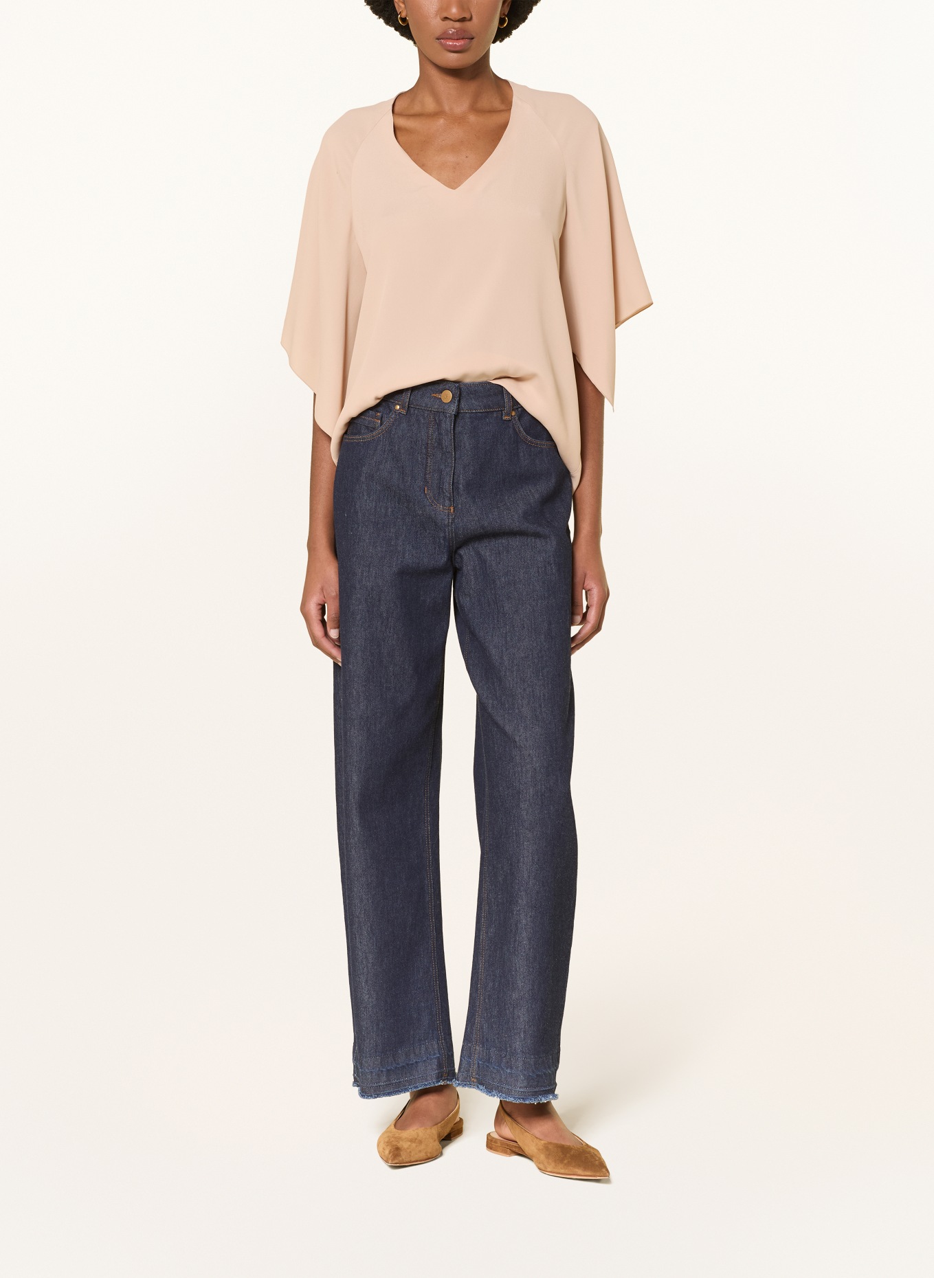 LUISA CERANO Blusenshirt: HELLBRAUN