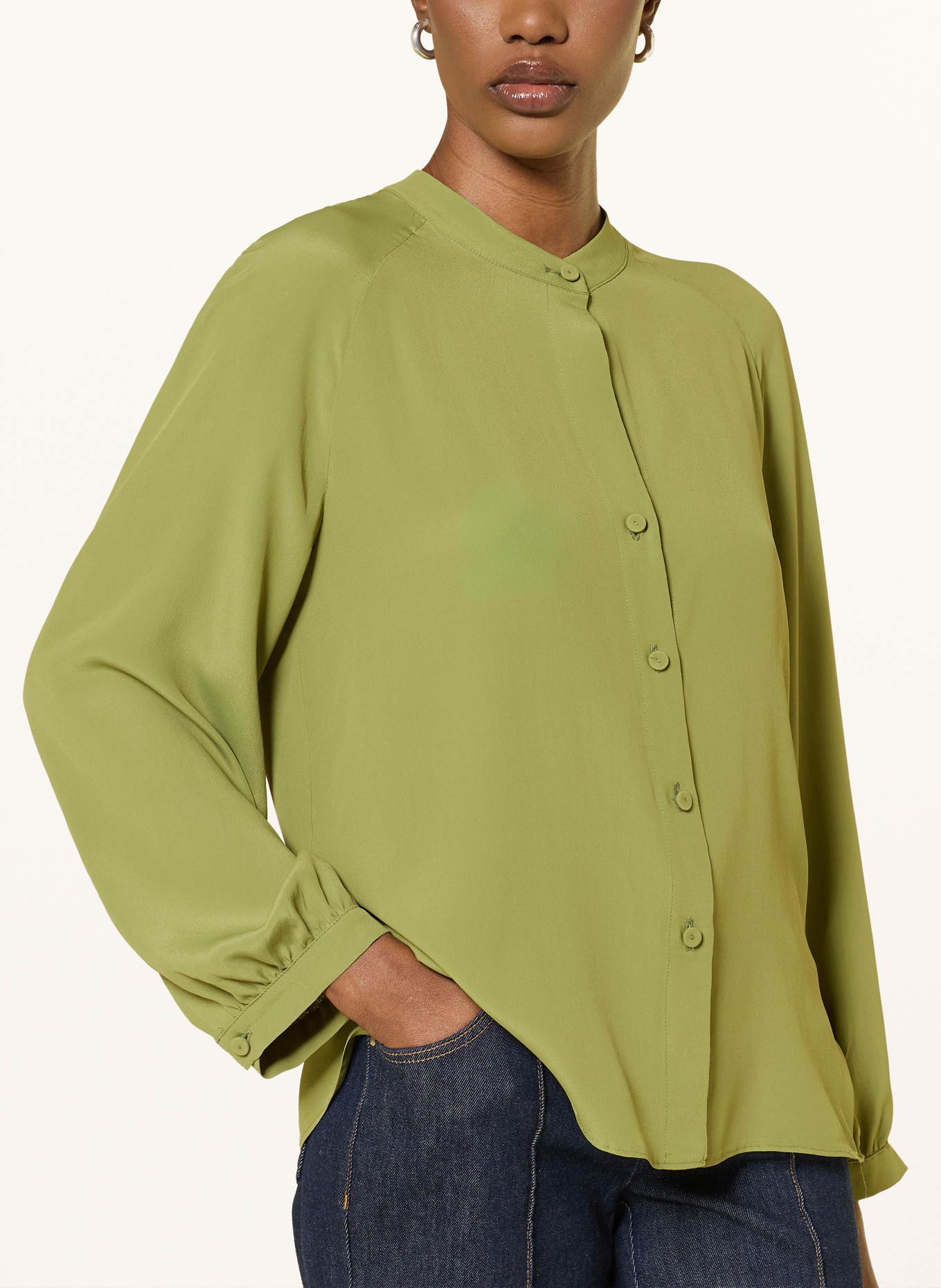 LUISA CERANO blouse: LIGHT GREEN