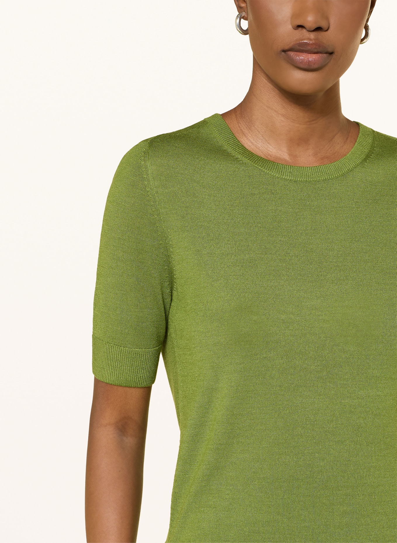 LUISA CERANO Tricou din tricot: VERDE