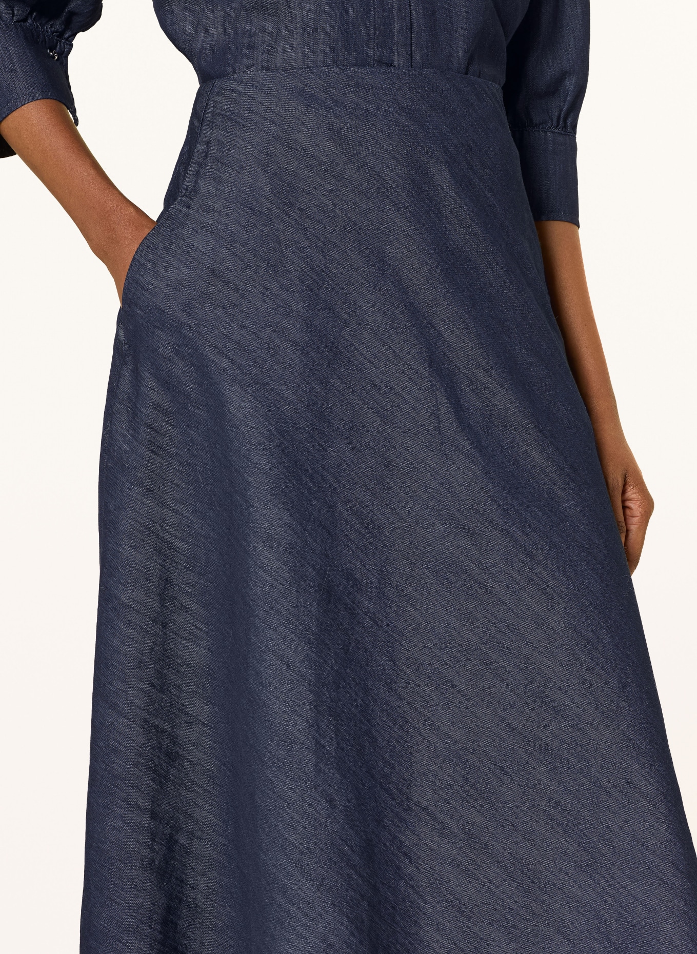 LUISA CERANO denim skirt: DARK BLUE