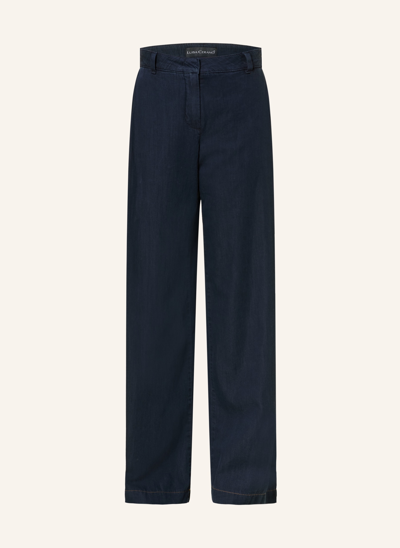 LUISA CERANO Wide-Leg Jeans: 2521 blue/black