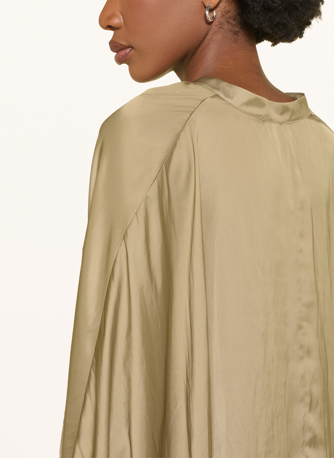 LUISA CERANO Satin blouse: KHAKI