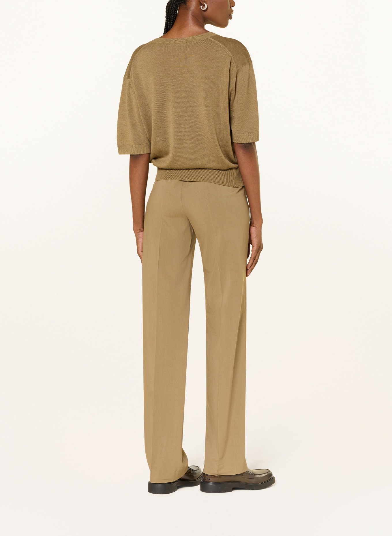 LUISA CERANO Tricou din tricot: OLIV