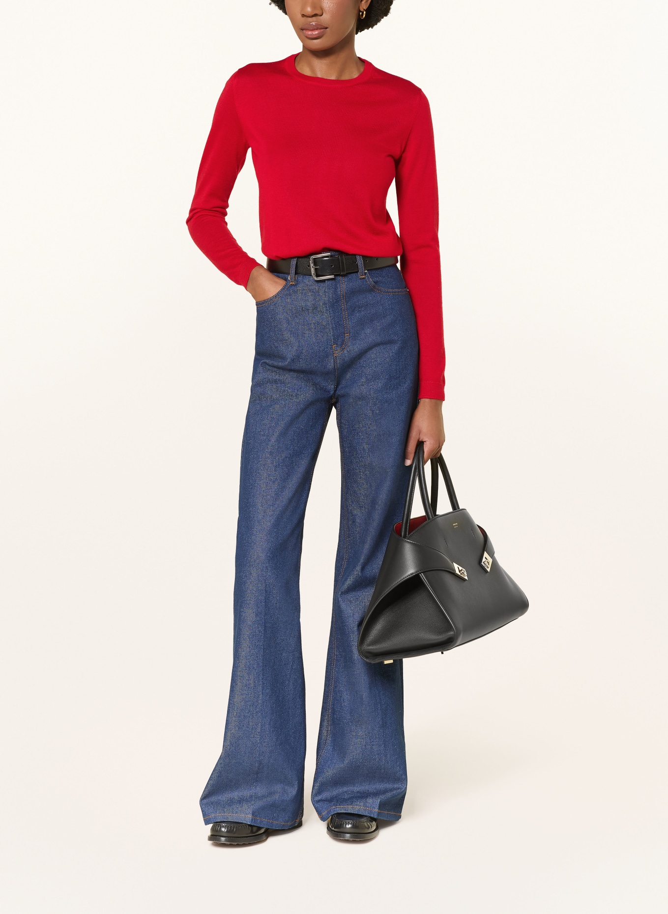 RALPH LAUREN Collection Kasjmier trui: ROOD