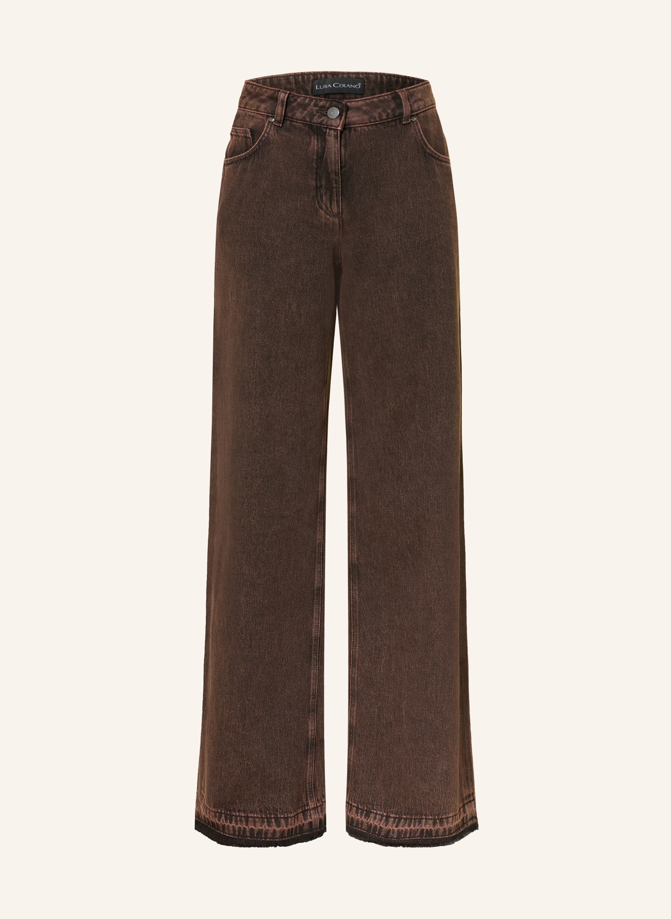LUISA CERANO Dżinsy z szerokimi nogawkami: 17 the statement tweed