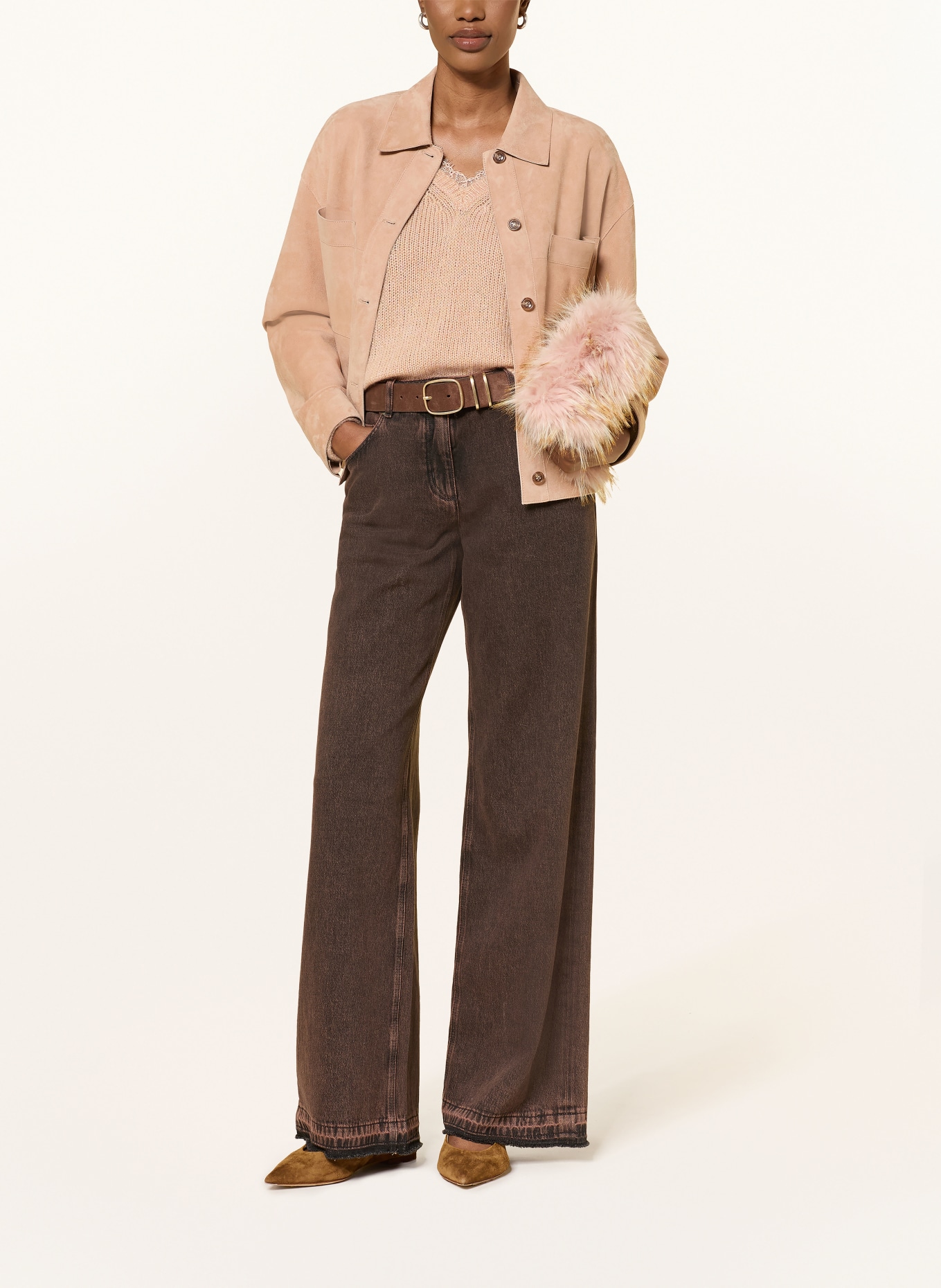LUISA CERANO Dżinsy z szerokimi nogawkami: 17 the statement tweed