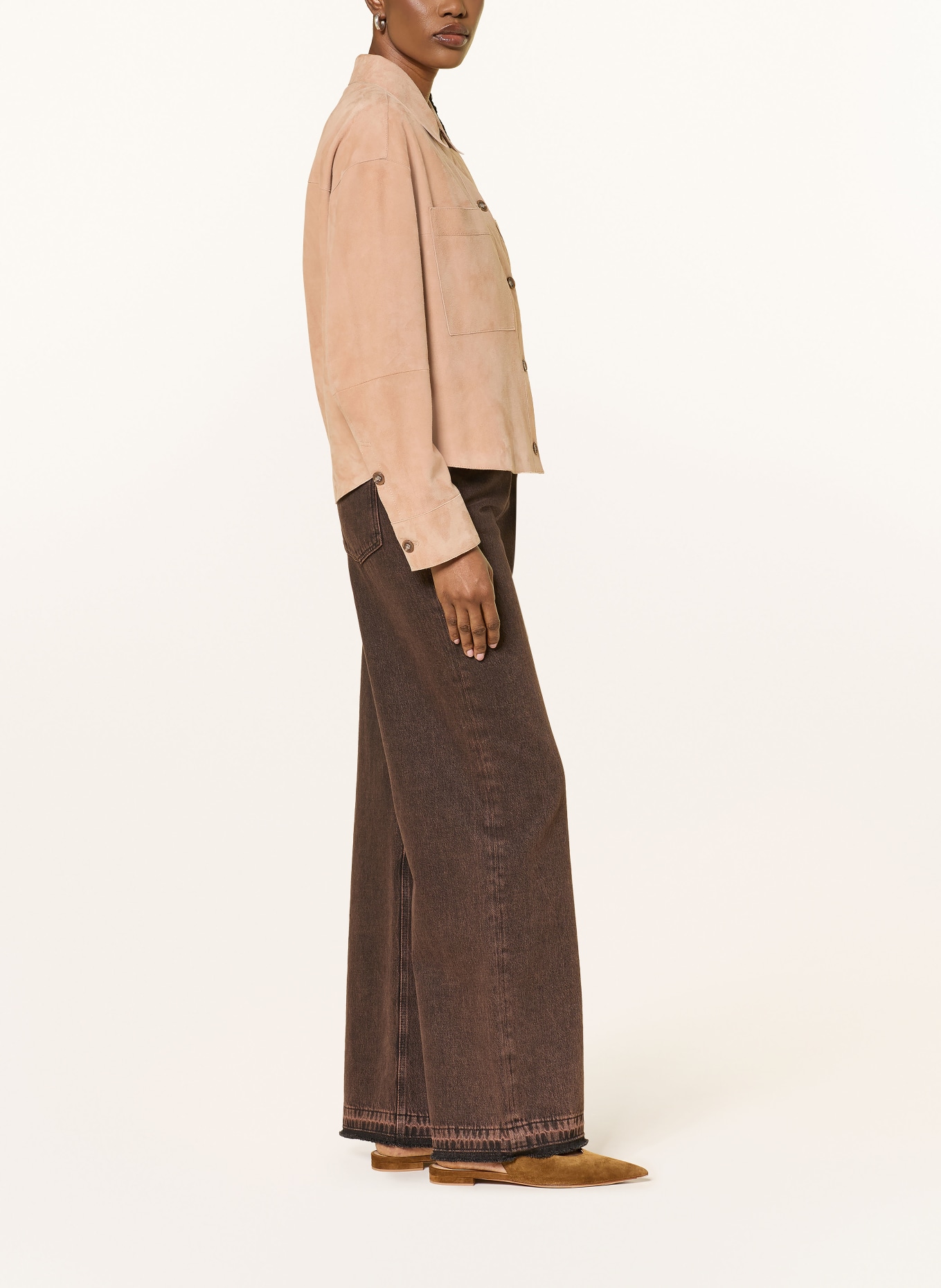 LUISA CERANO Dżinsy z szerokimi nogawkami: 17 the statement tweed