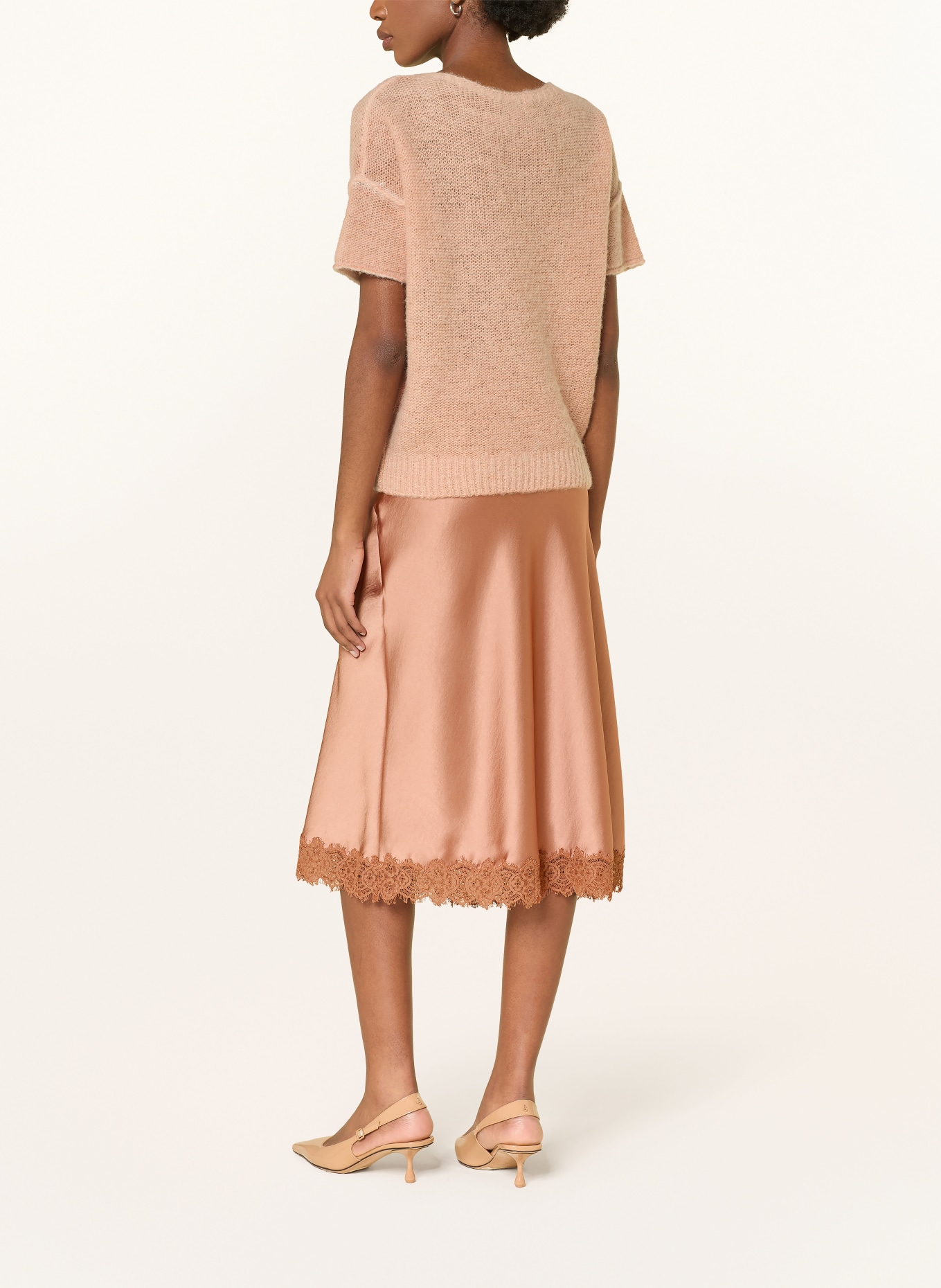 LUISA CERANO Pull en maille avec de l'alpaga: CHAMEAU