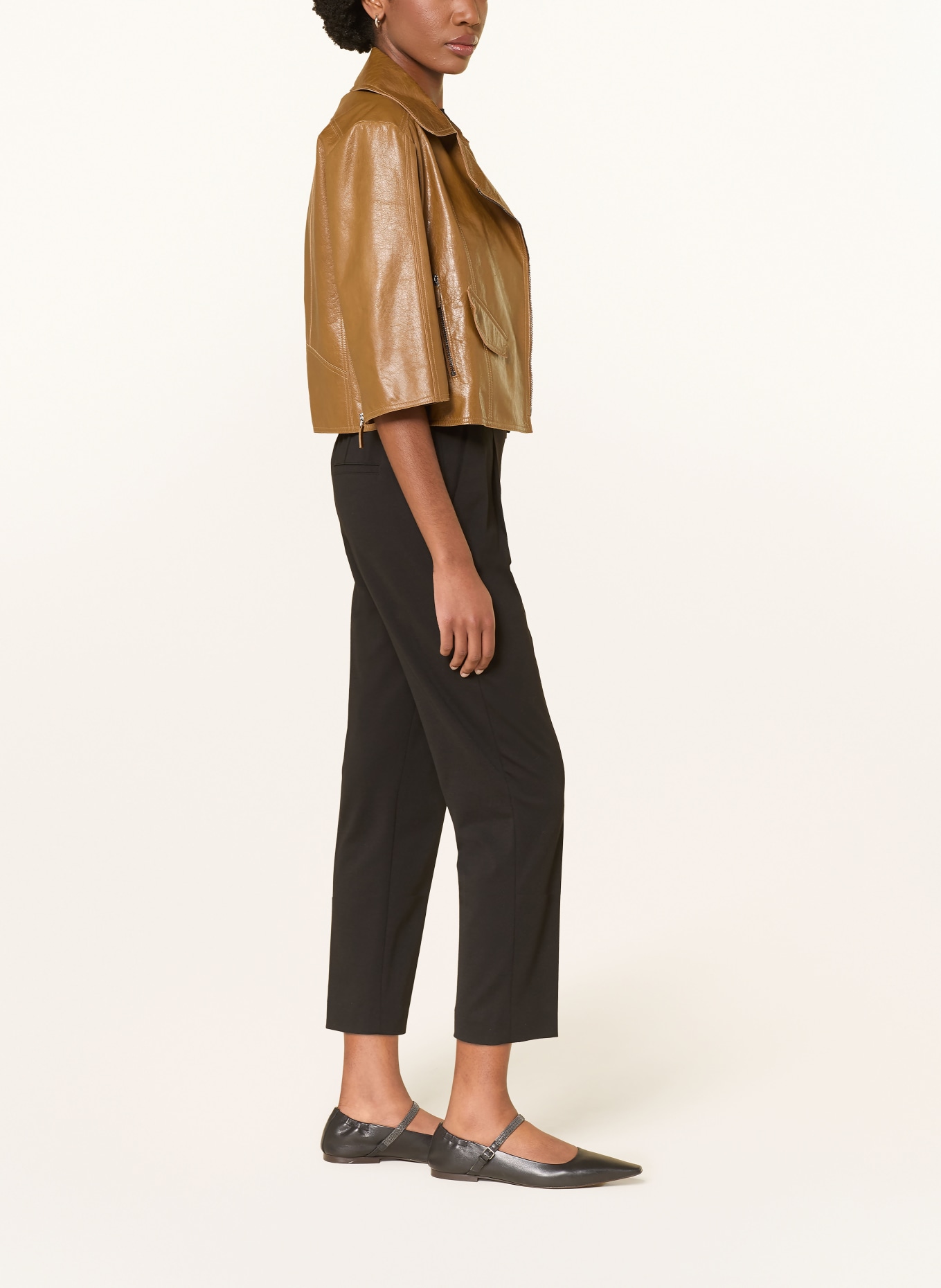 LUISA CERANO Marlenehose: SCHWARZ