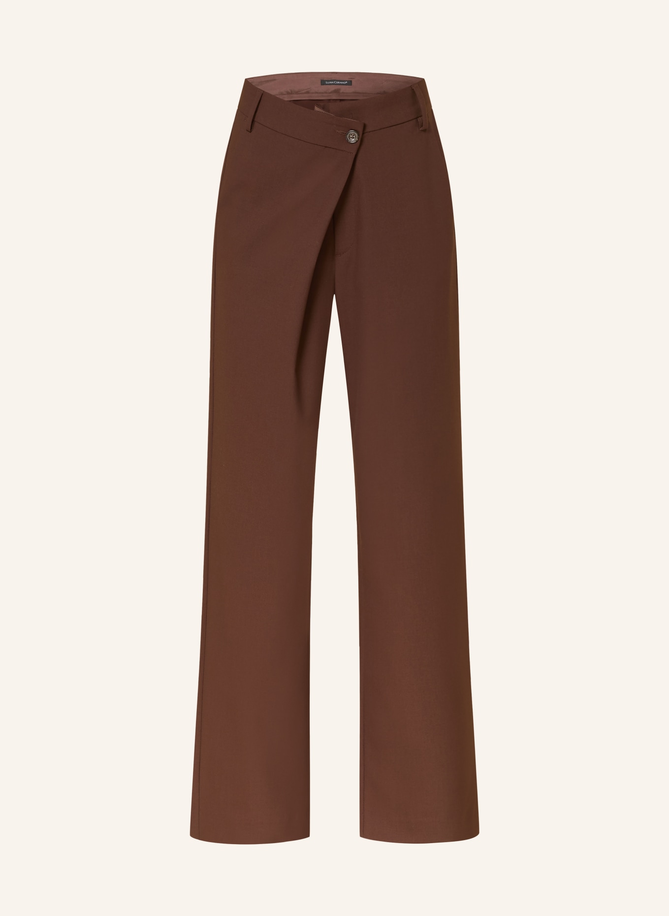 LUISA CERANO Marlene pants: DARK BROWN