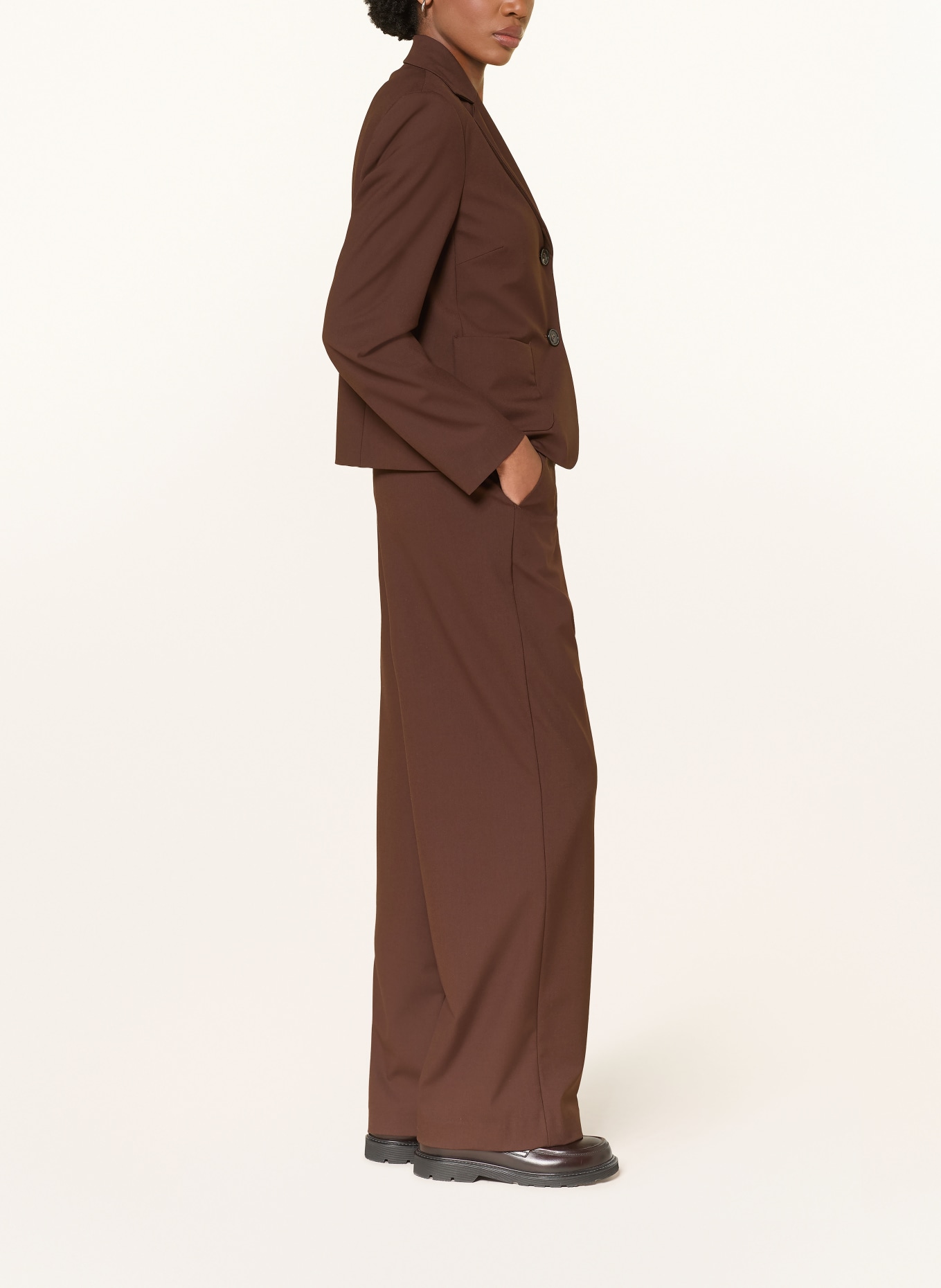 LUISA CERANO Marlene pants: DARK BROWN