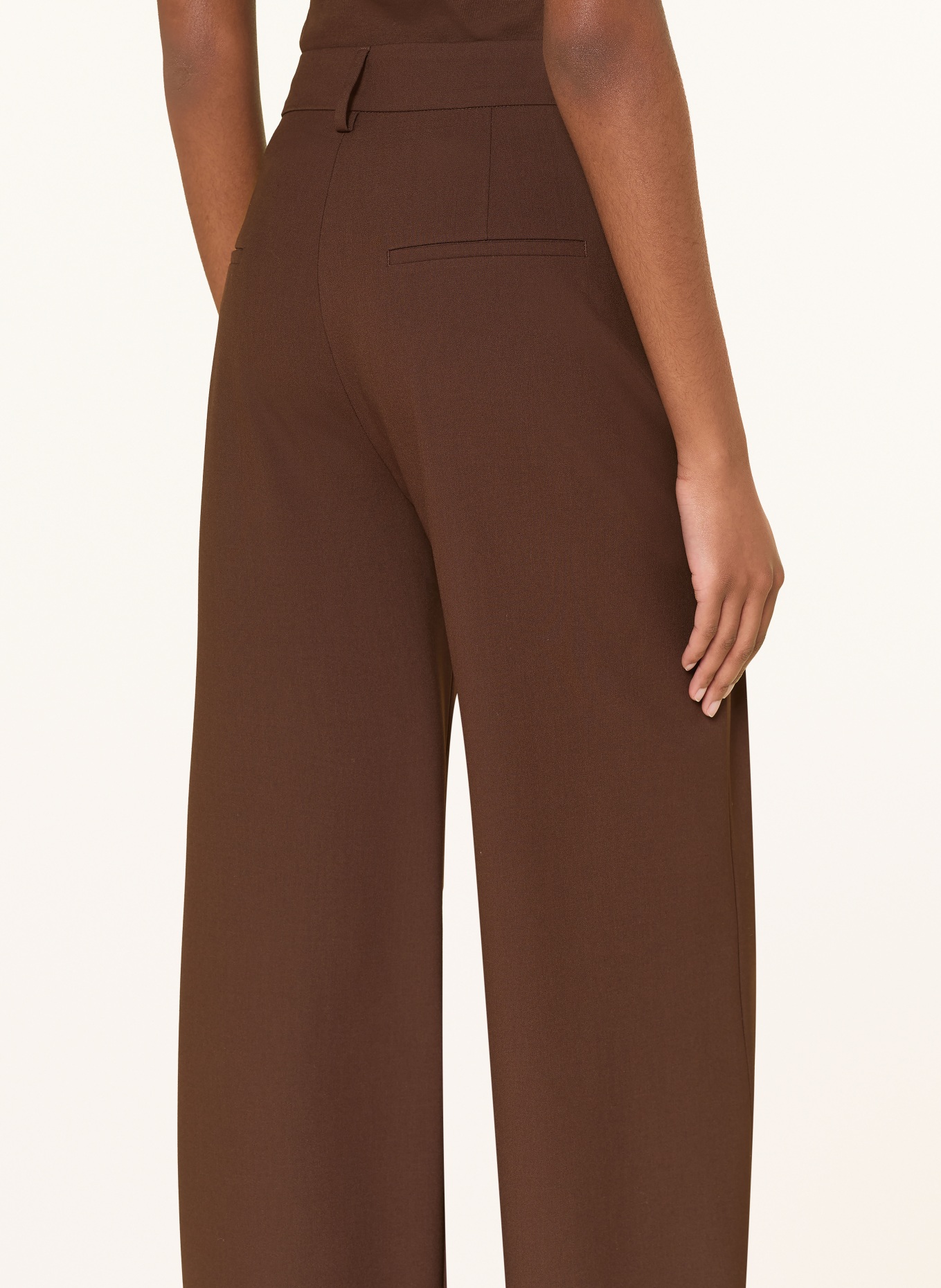 LUISA CERANO Marlene pants: DARK BROWN