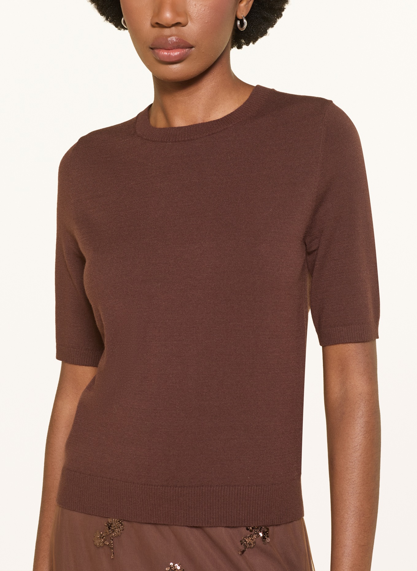 LUISA CERANO Pull en maille: MARRON