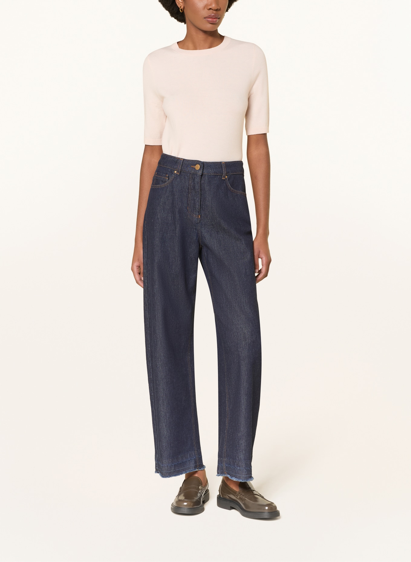 LUISA CERANO Strickshirt: CREME