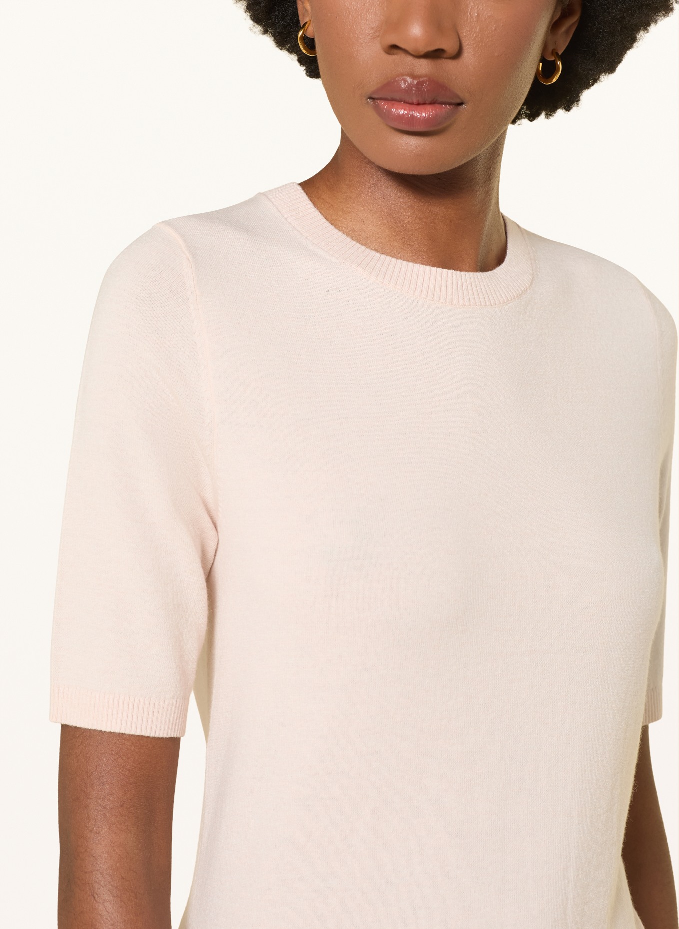 LUISA CERANO Strickshirt: CREME