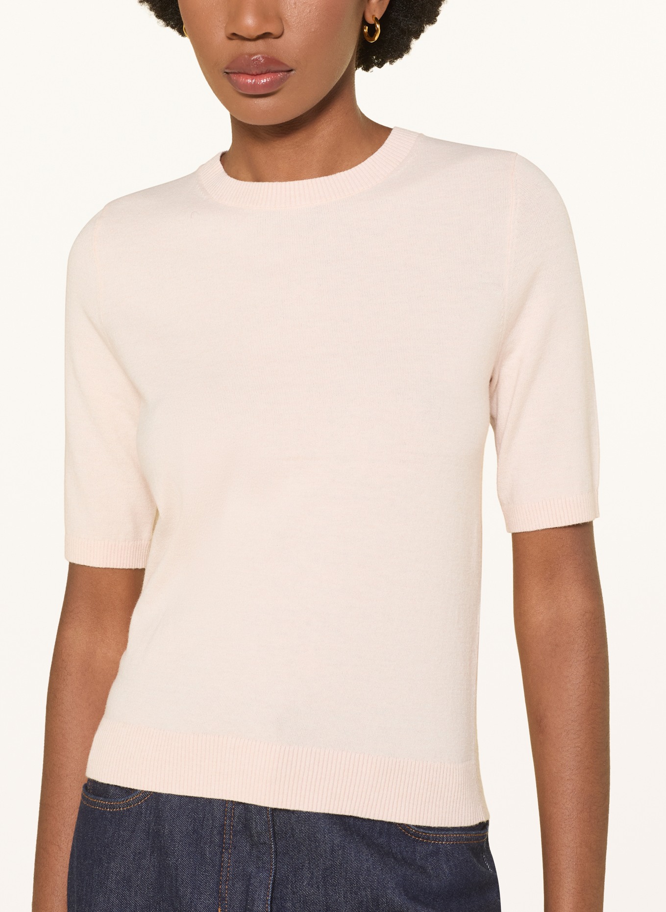 LUISA CERANO Strickshirt: CREME