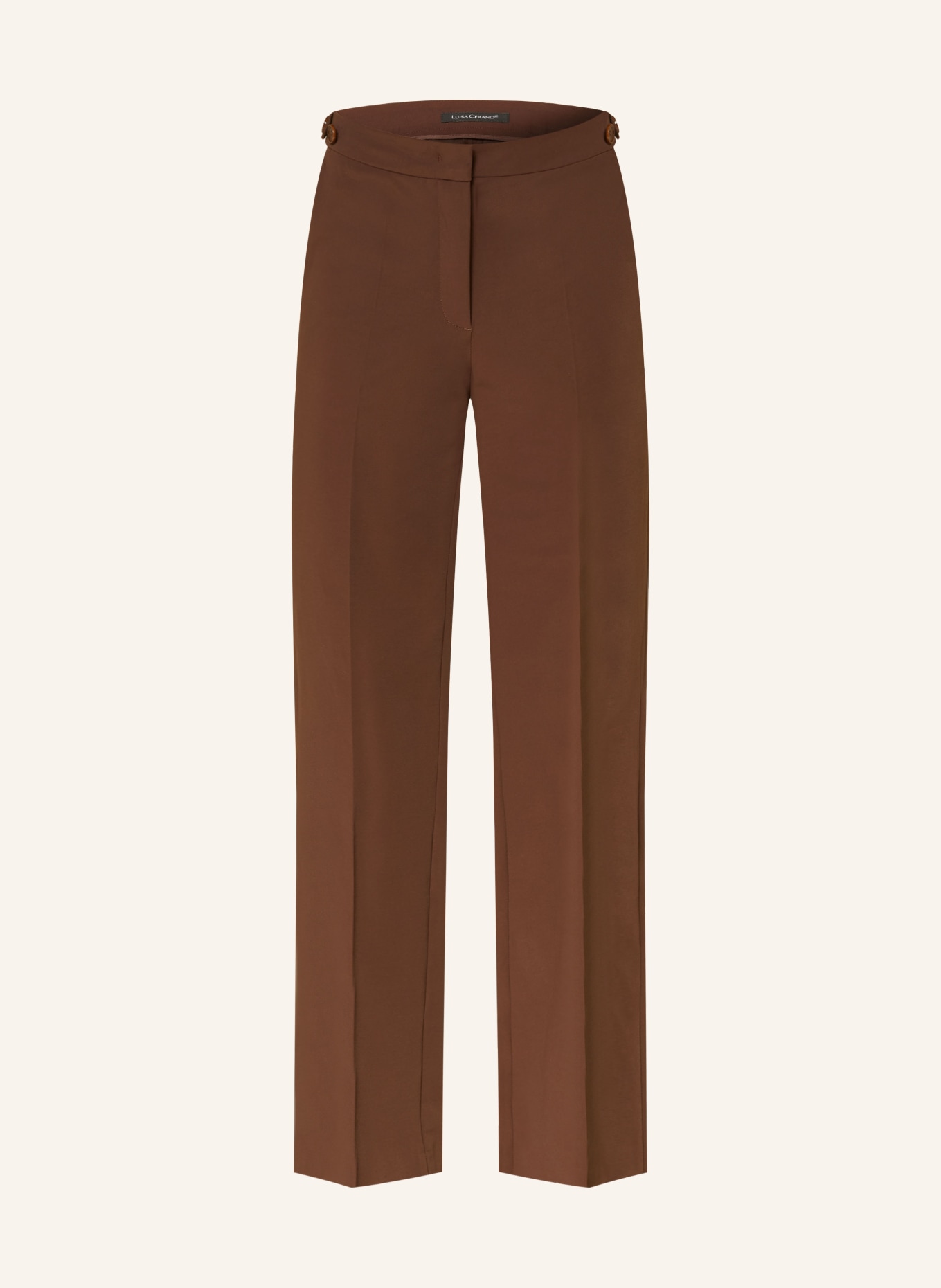 LUISA CERANO Marlene pants: DARK BROWN