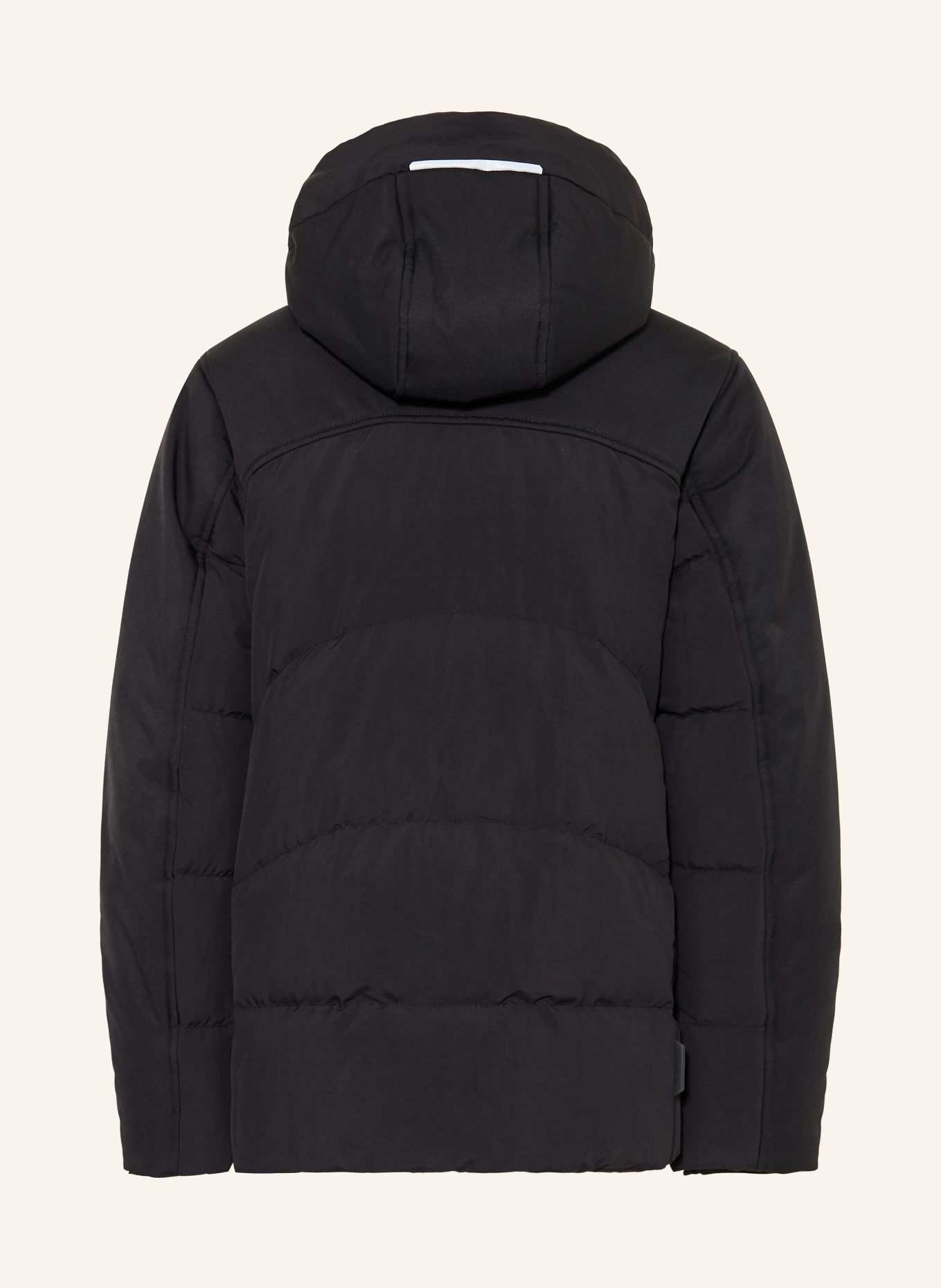 GARCIA Steppjacke im Materialmix: SCHWARZ