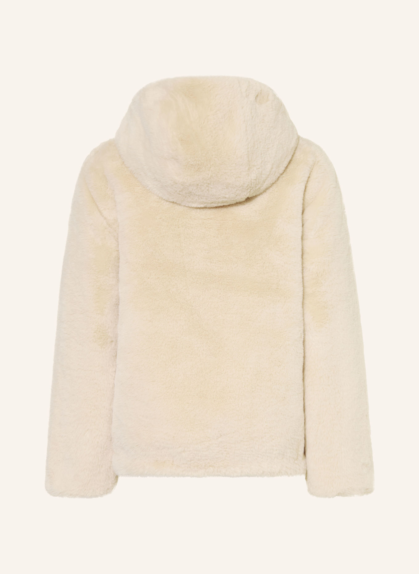GARCIA Omkeerbaar gewatteerd jack met imitatiebont: ECRU / BEIGE