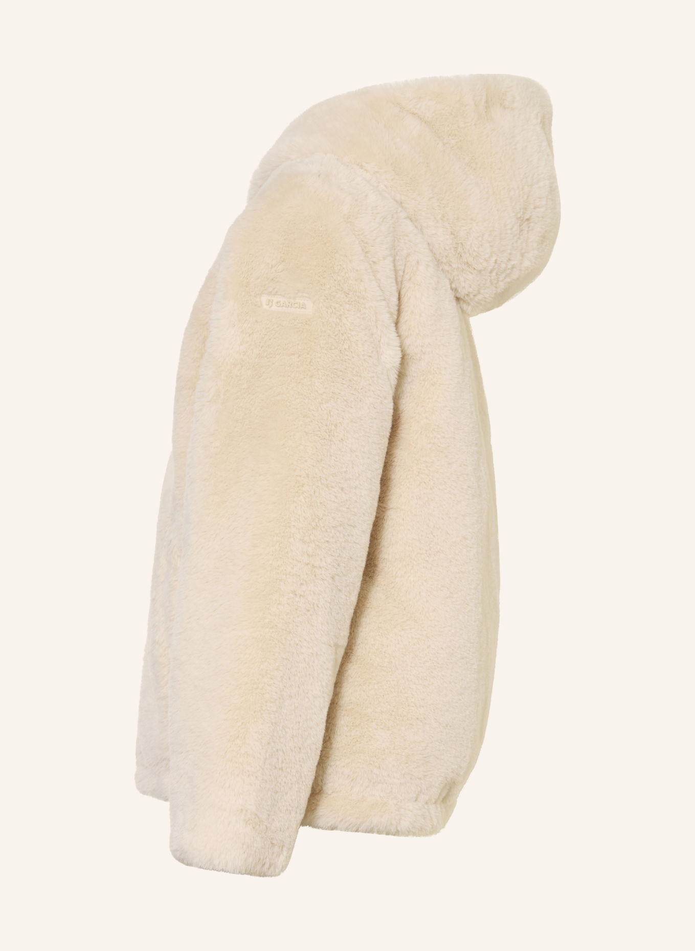 GARCIA Omkeerbaar gewatteerd jack met imitatiebont: ECRU / BEIGE