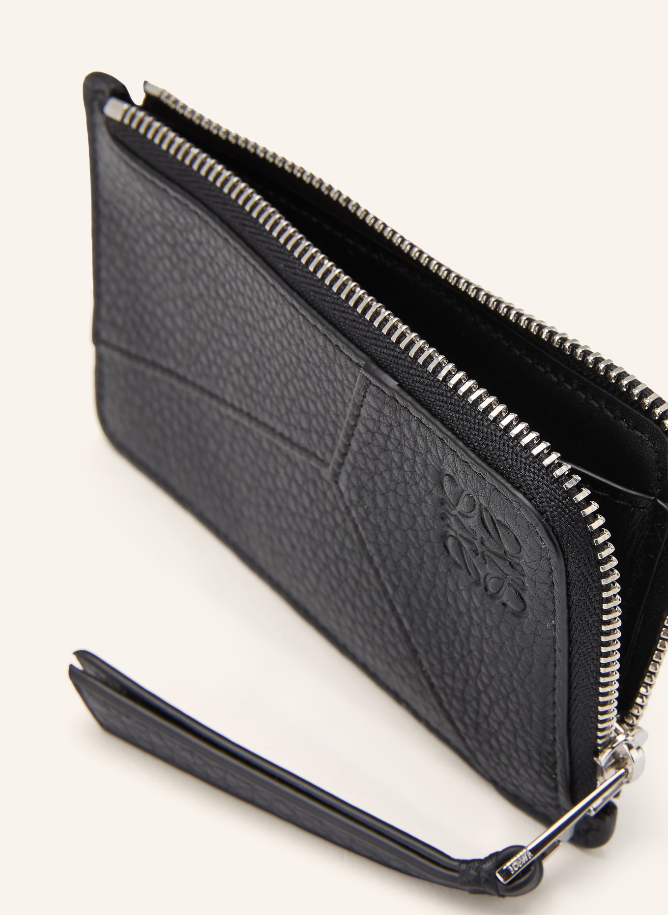LOEWE Kartenetui PUZZLE EDGE: SCHWARZ / SILBER