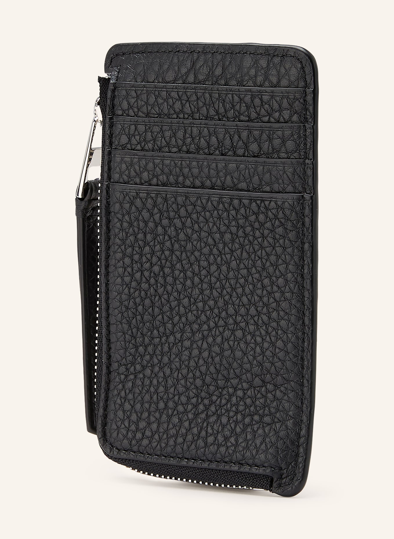 LOEWE Kartenetui PUZZLE EDGE: SCHWARZ / SILBER