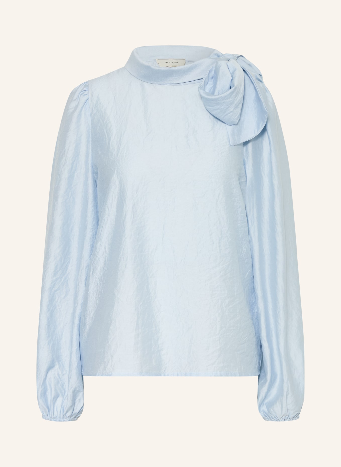 NEO NOIR Strikblouse SELENE: LICHTBLAUW