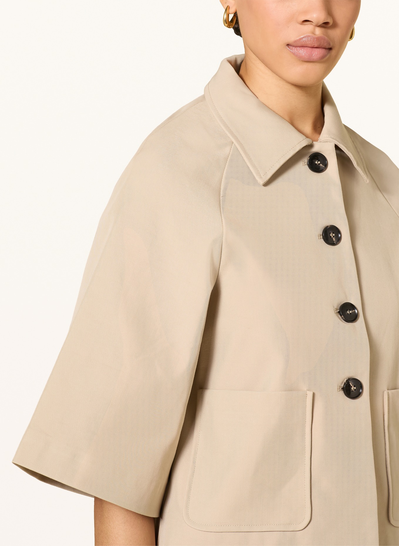 NEO NOIR ROSEMMA-jas met 3/4-mouwen: CAMEL