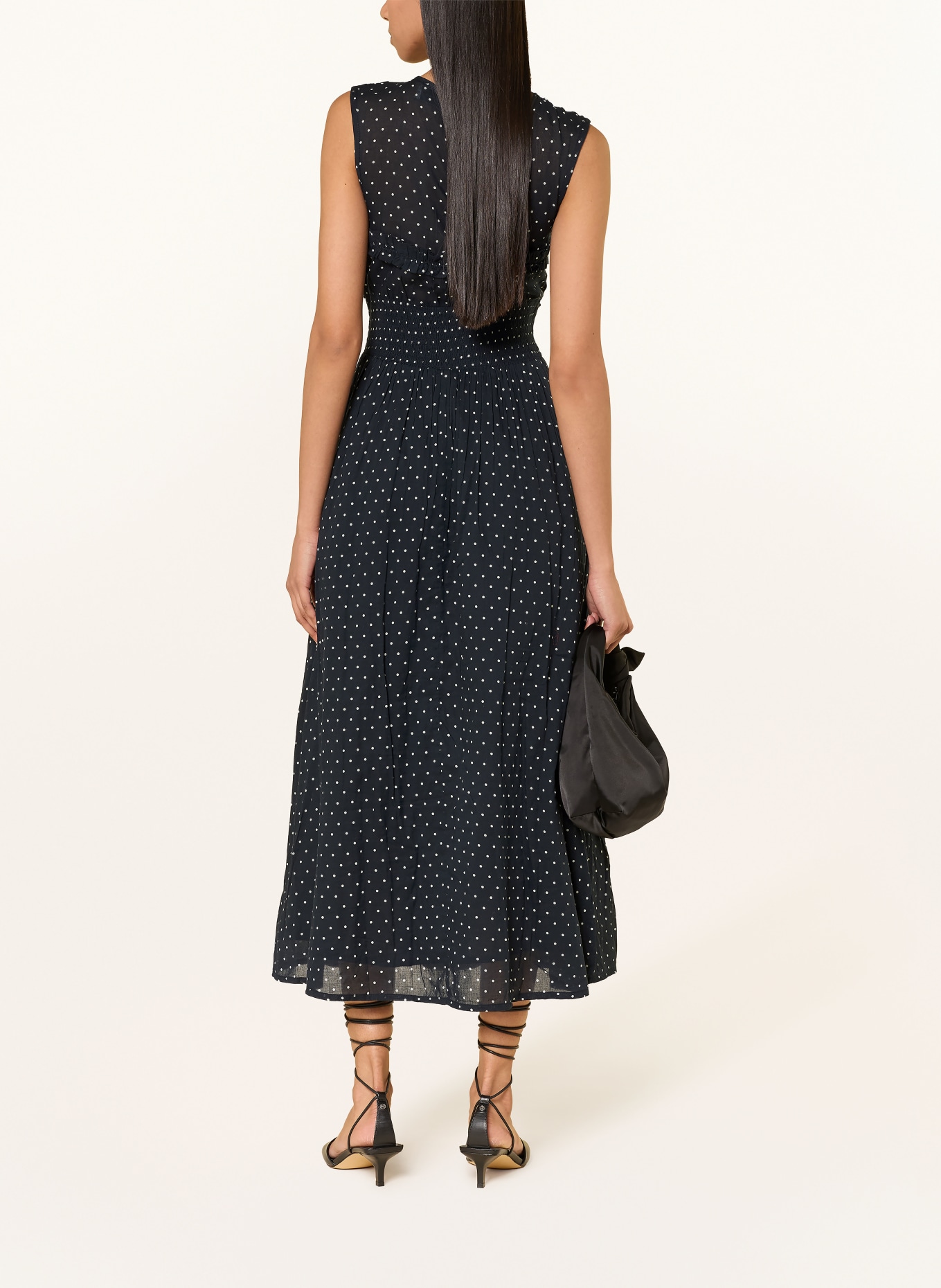 NEO NOIR Jurk MYRNA met ruches: ZWART