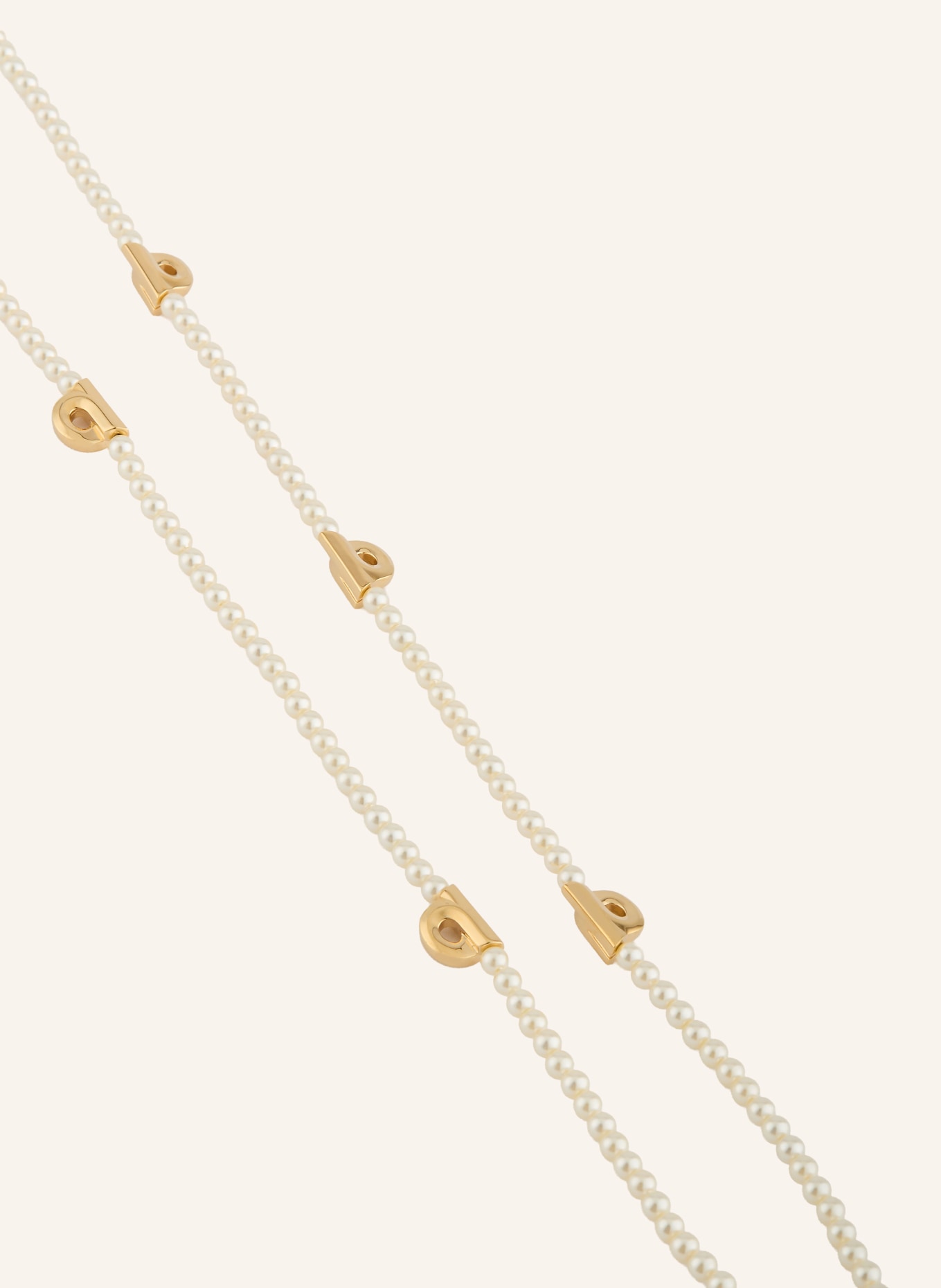 FERRAGAMO Halskette GANCIO: GOLD / WEISS