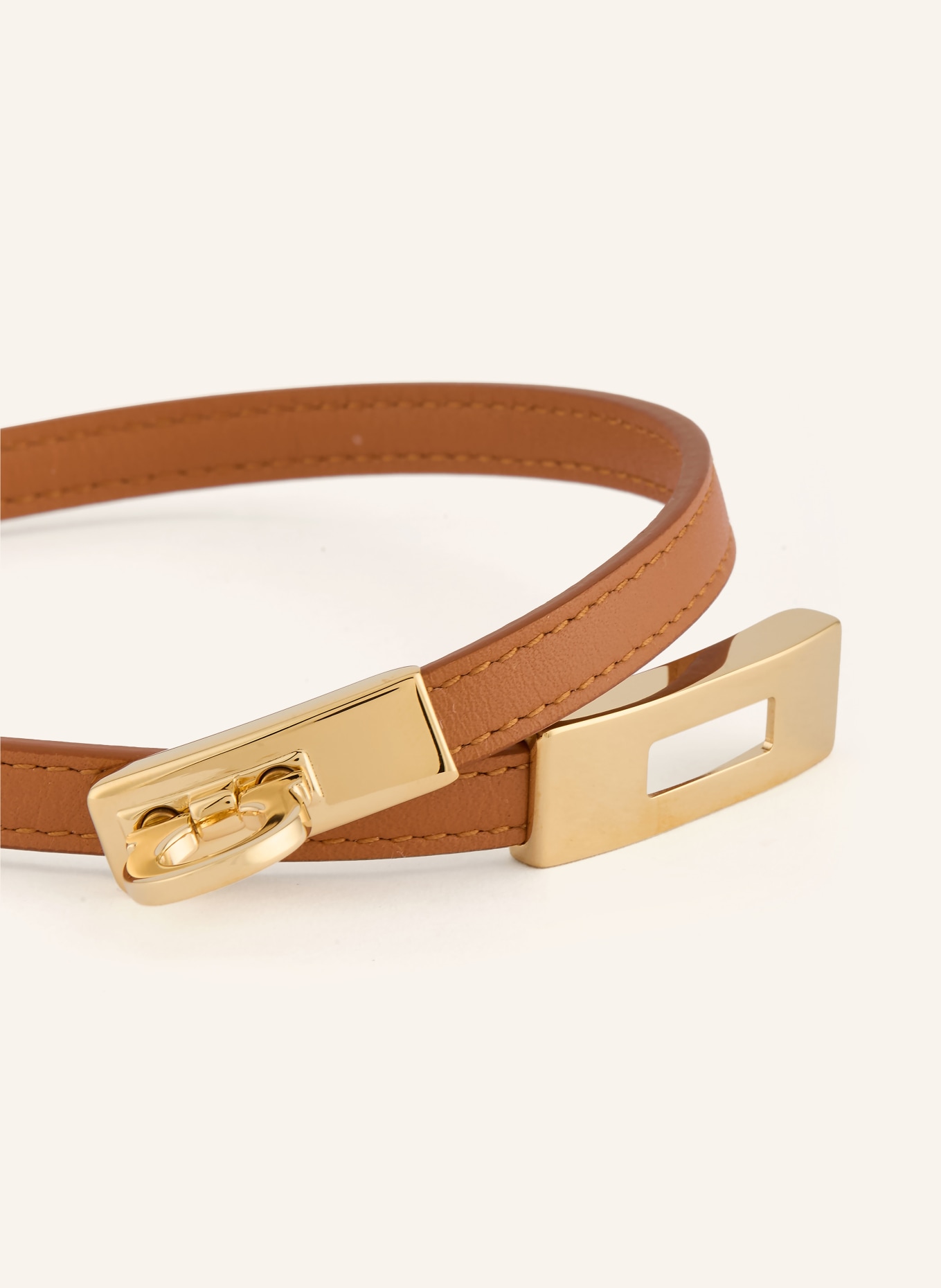 FERRAGAMO Bracelet HUG: CHAMEAU / OR