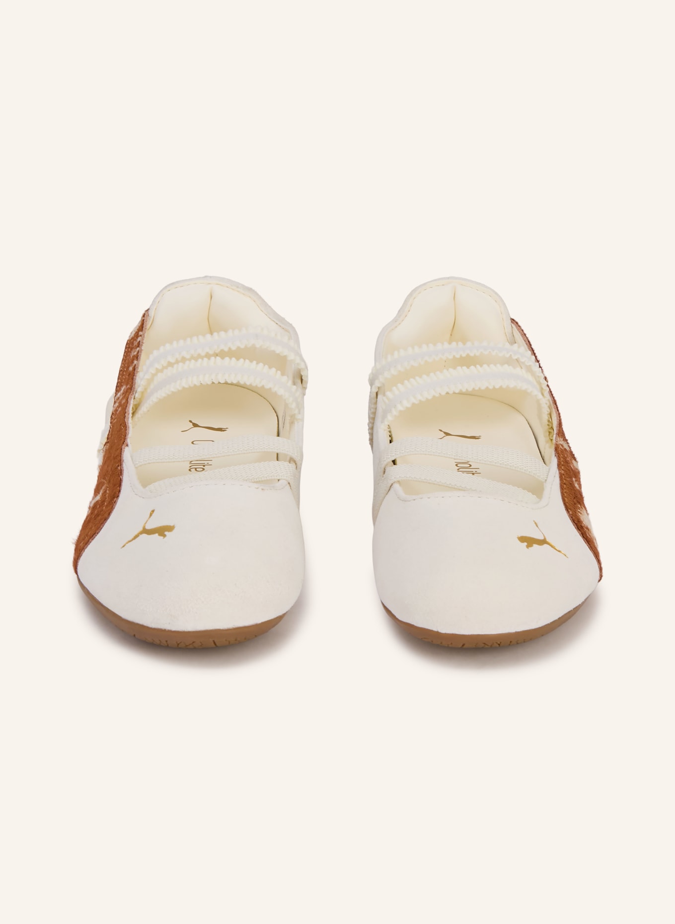 PUMA SPEEDCAT BALLET sneakers: CREAM / BROWN