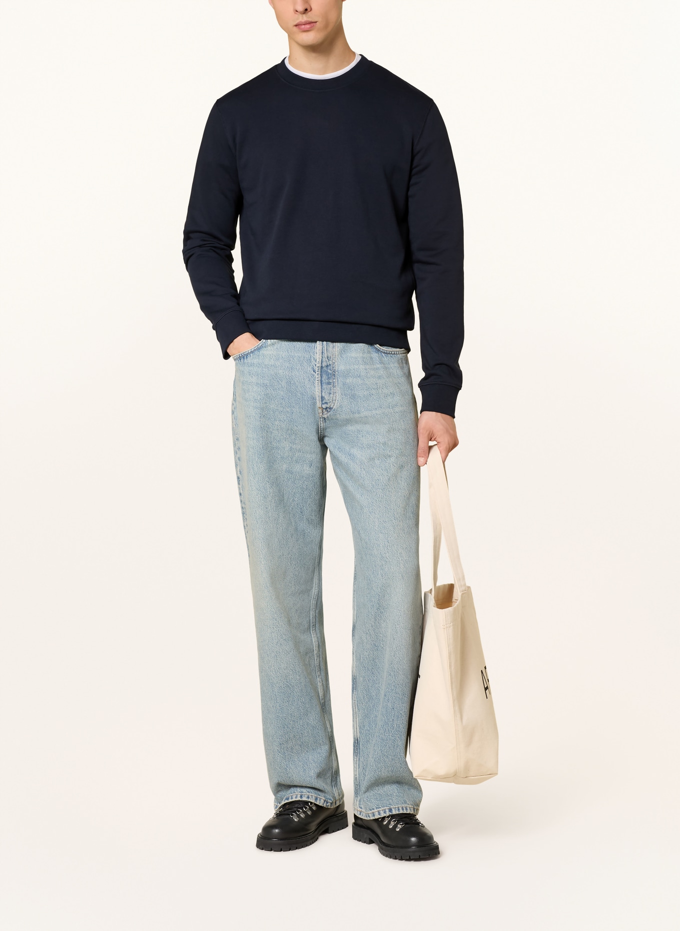 ARKET Sweatshirt: DUNKELBLAU