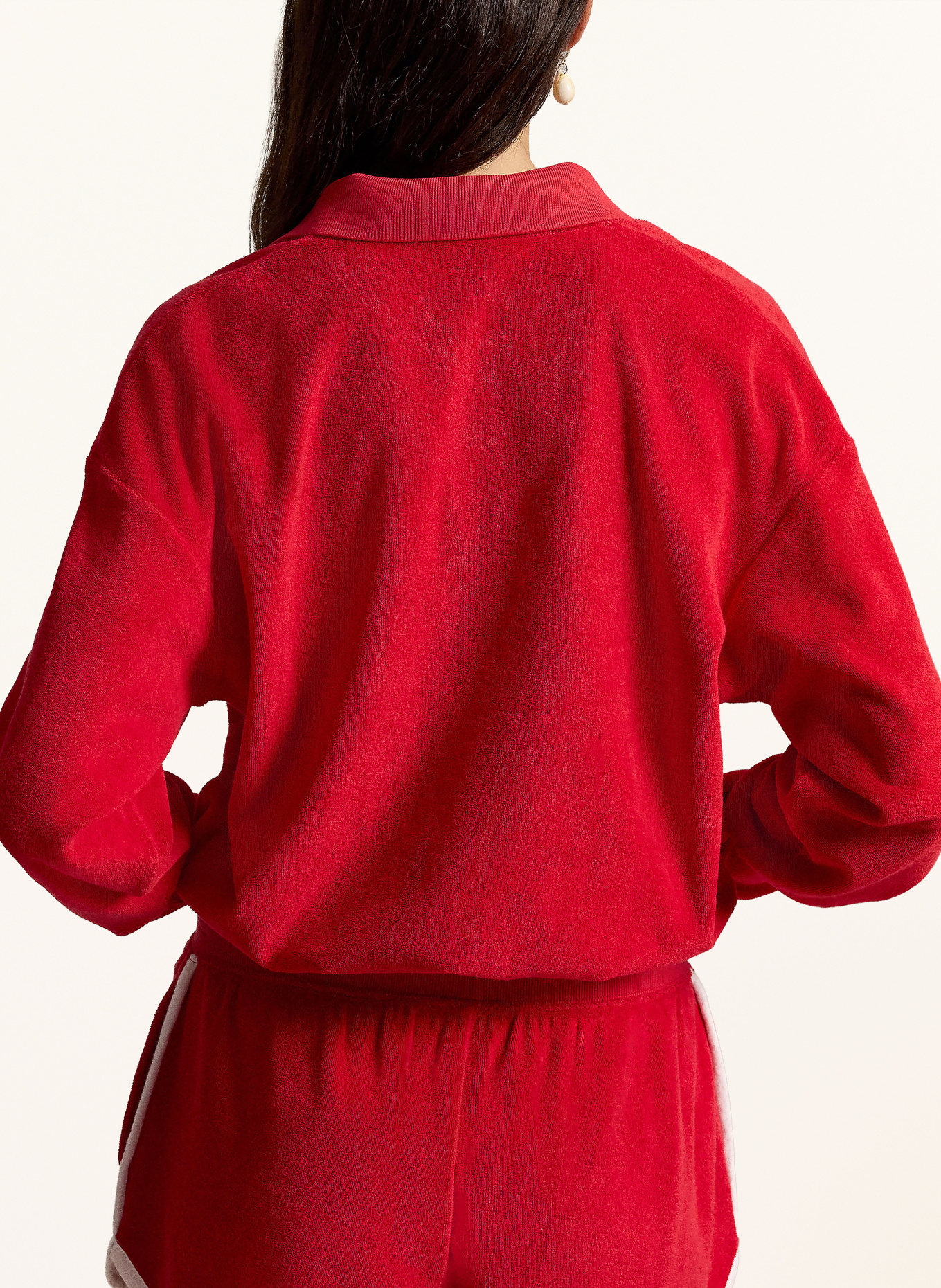 POLO RALPH LAUREN Terry cloth polo shirt: RED