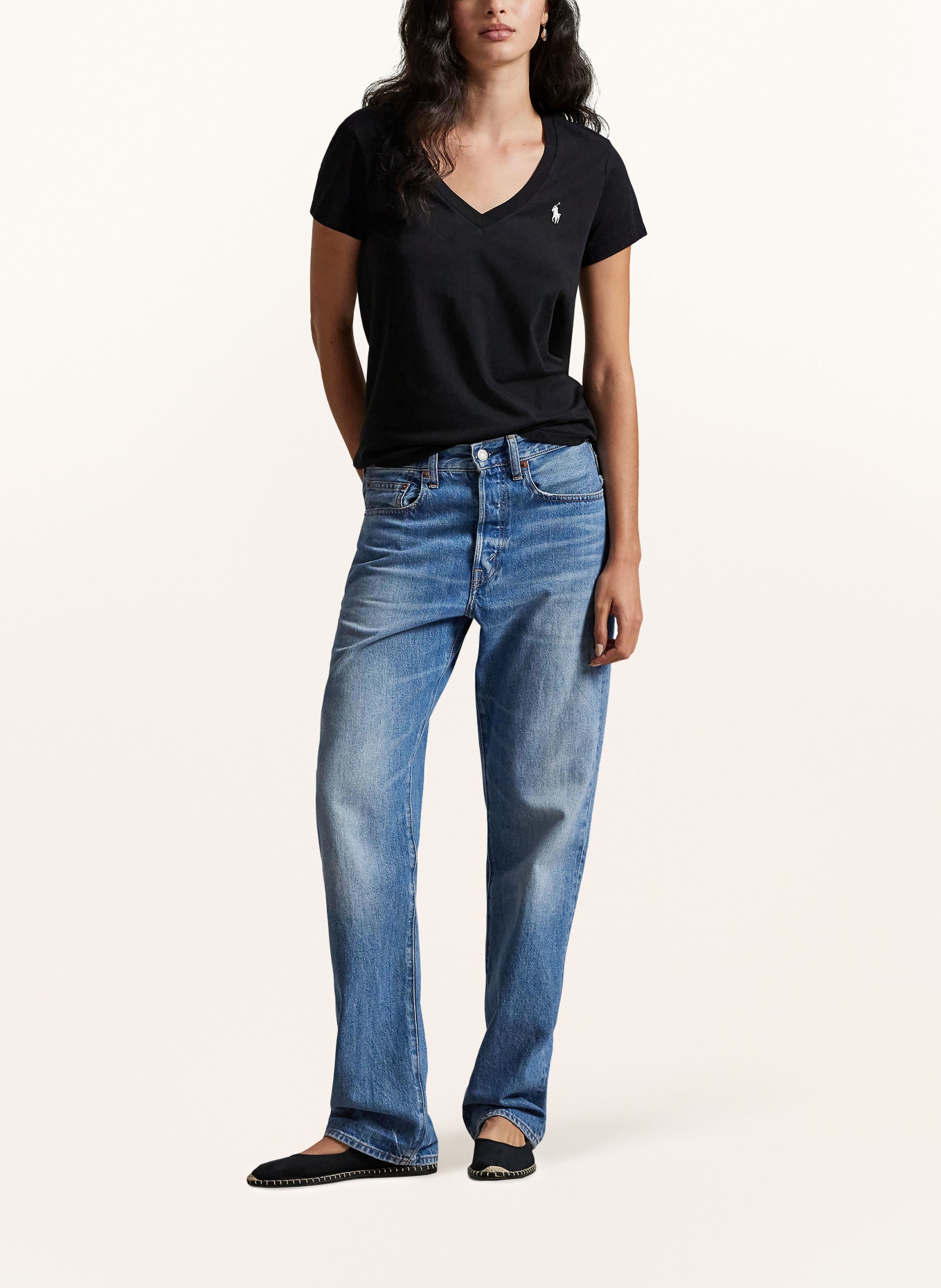 POLO RALPH LAUREN Tričko: ČERNÁ