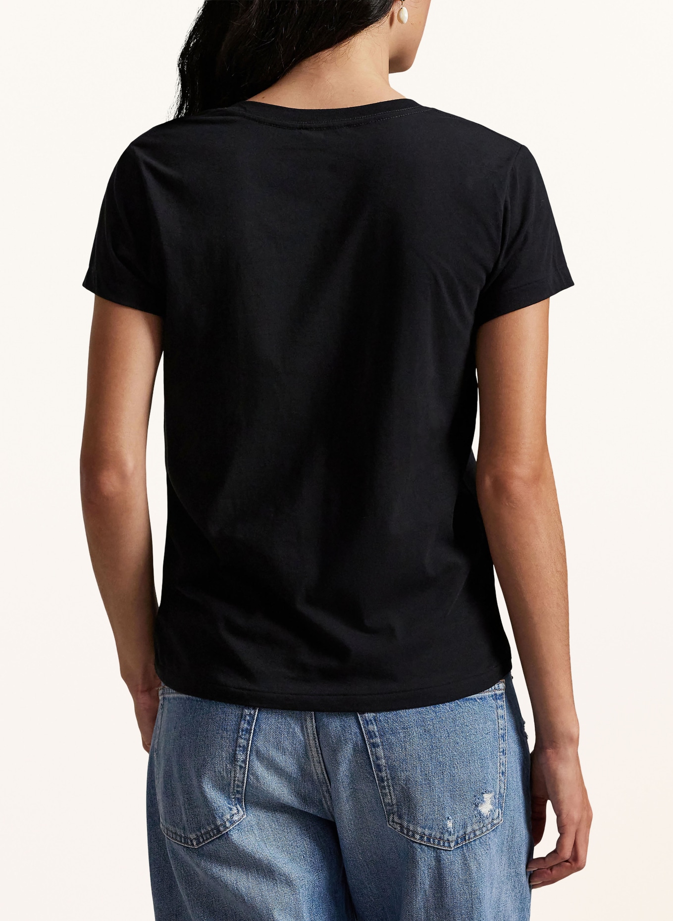 POLO RALPH LAUREN Tričko: ČERNÁ