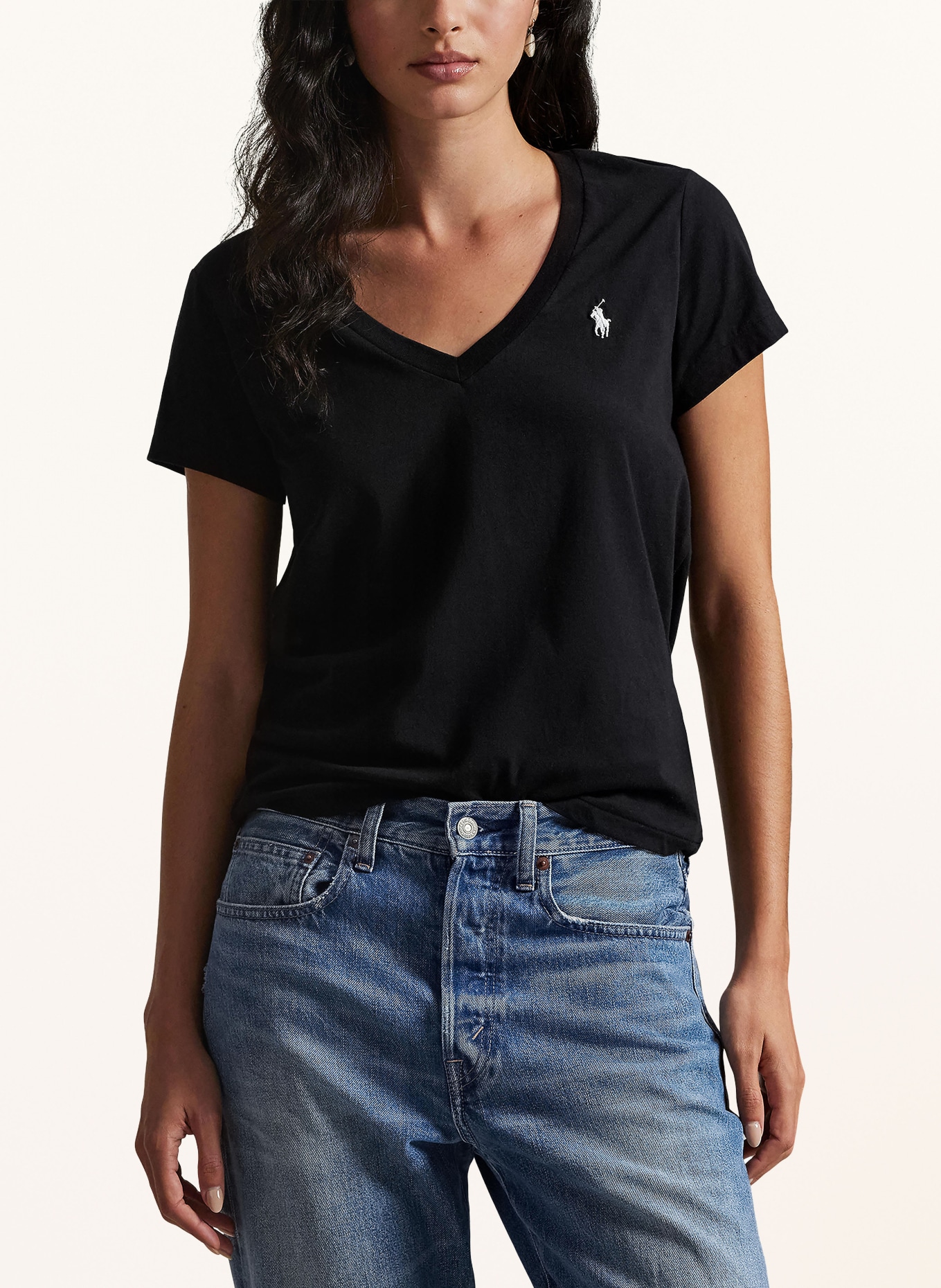 POLO RALPH LAUREN Tričko: ČERNÁ