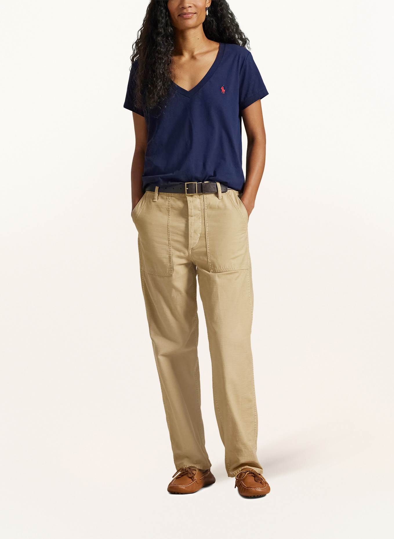 POLO RALPH LAUREN Tričko: TMAVĚ MODRÁ