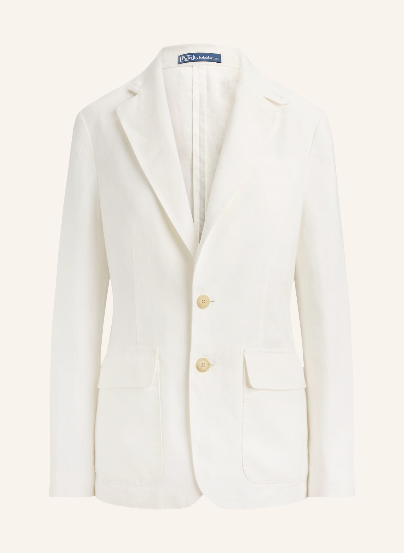 POLO RALPH LAUREN Leinenblazer: WEISS