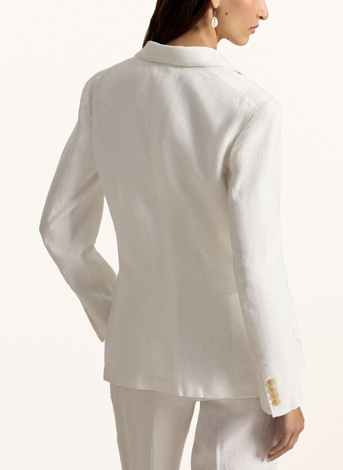 POLO RALPH LAUREN Leinenblazer: WEISS
