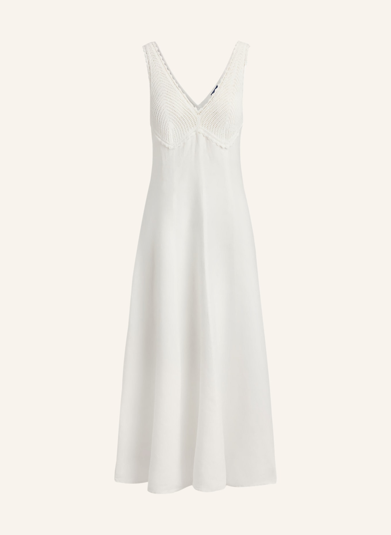 POLO RALPH LAUREN Linnen jurk: WIT