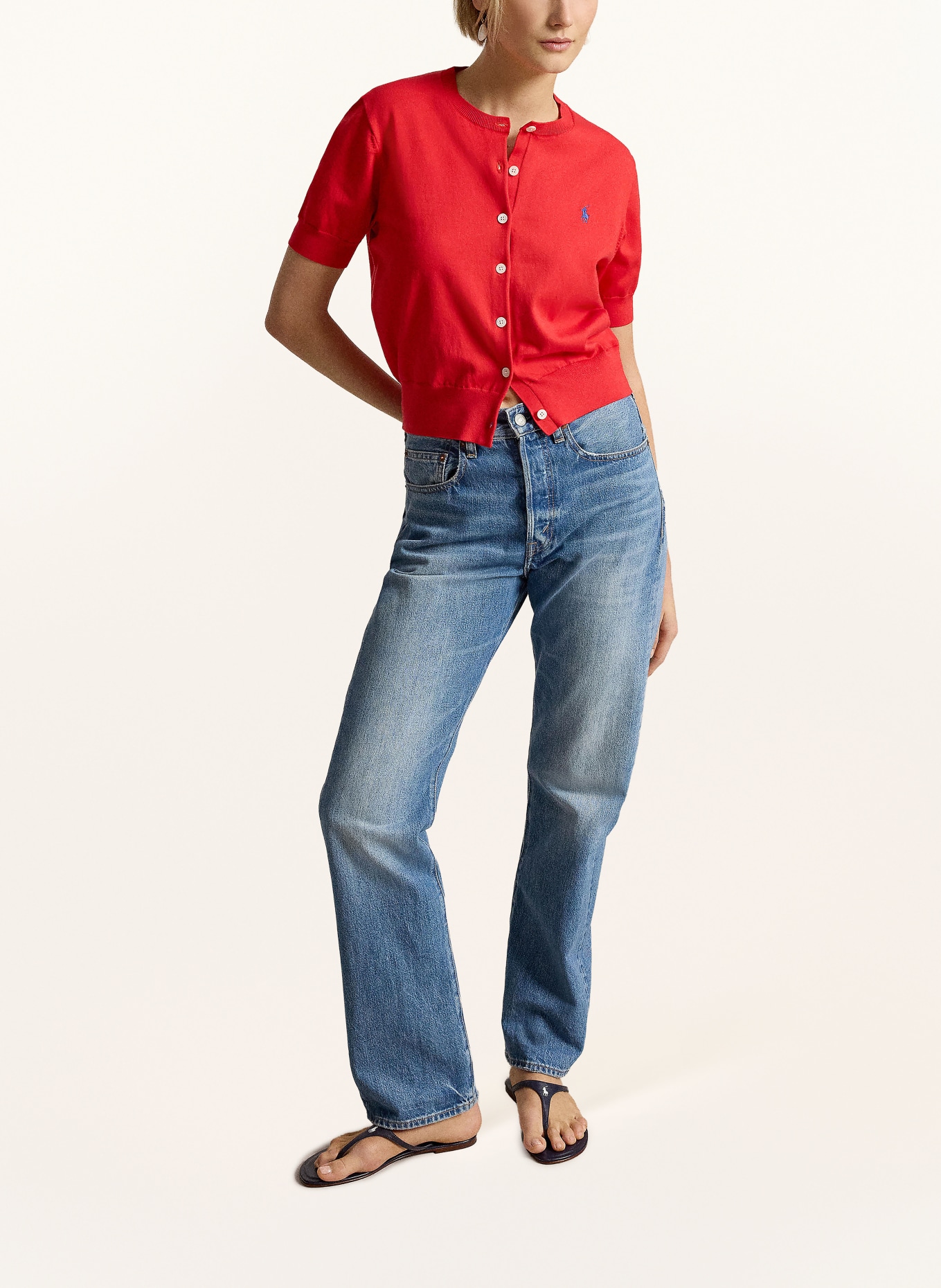 POLO RALPH LAUREN vest: ROOD