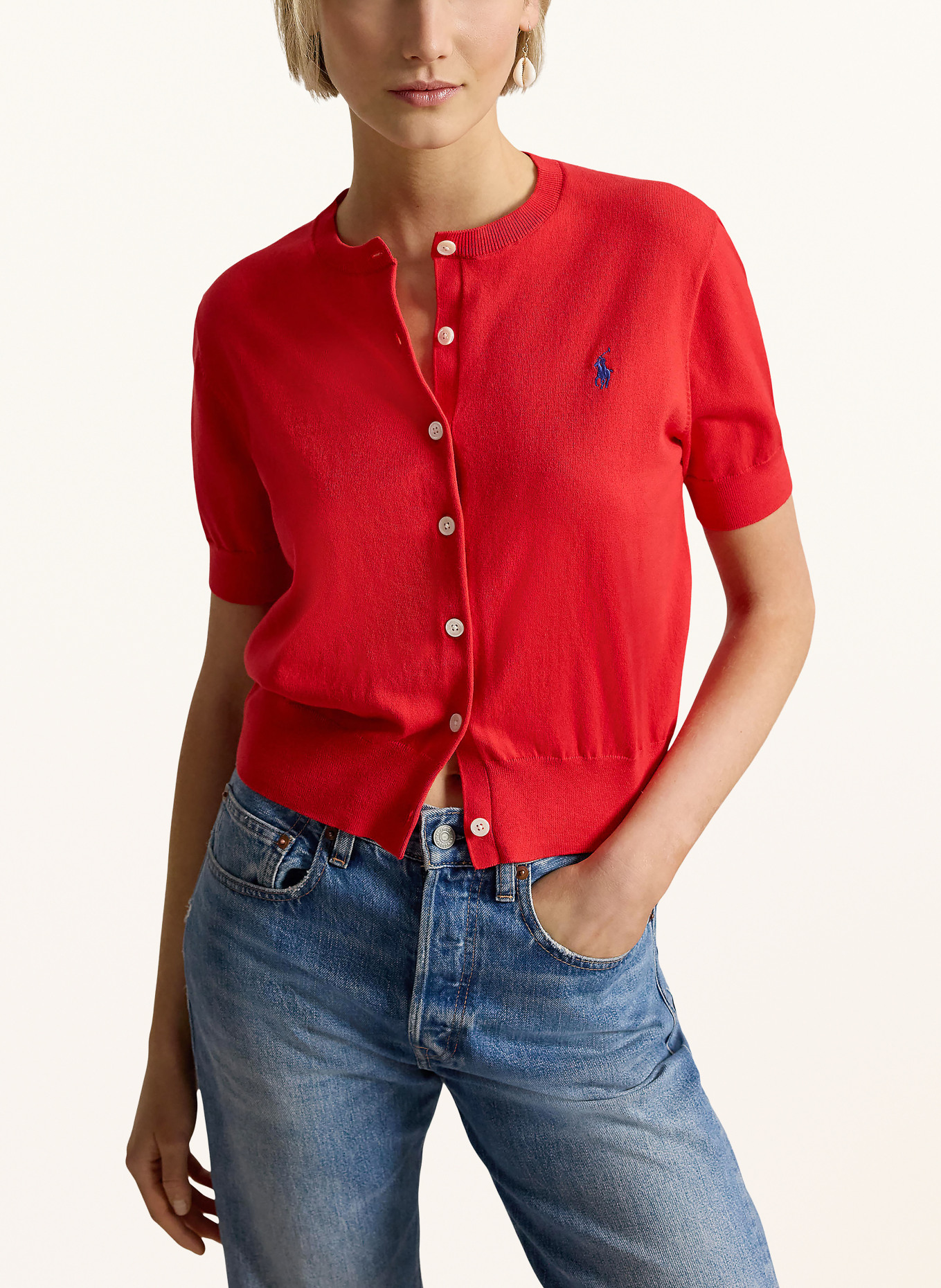 POLO RALPH LAUREN vest: ROOD