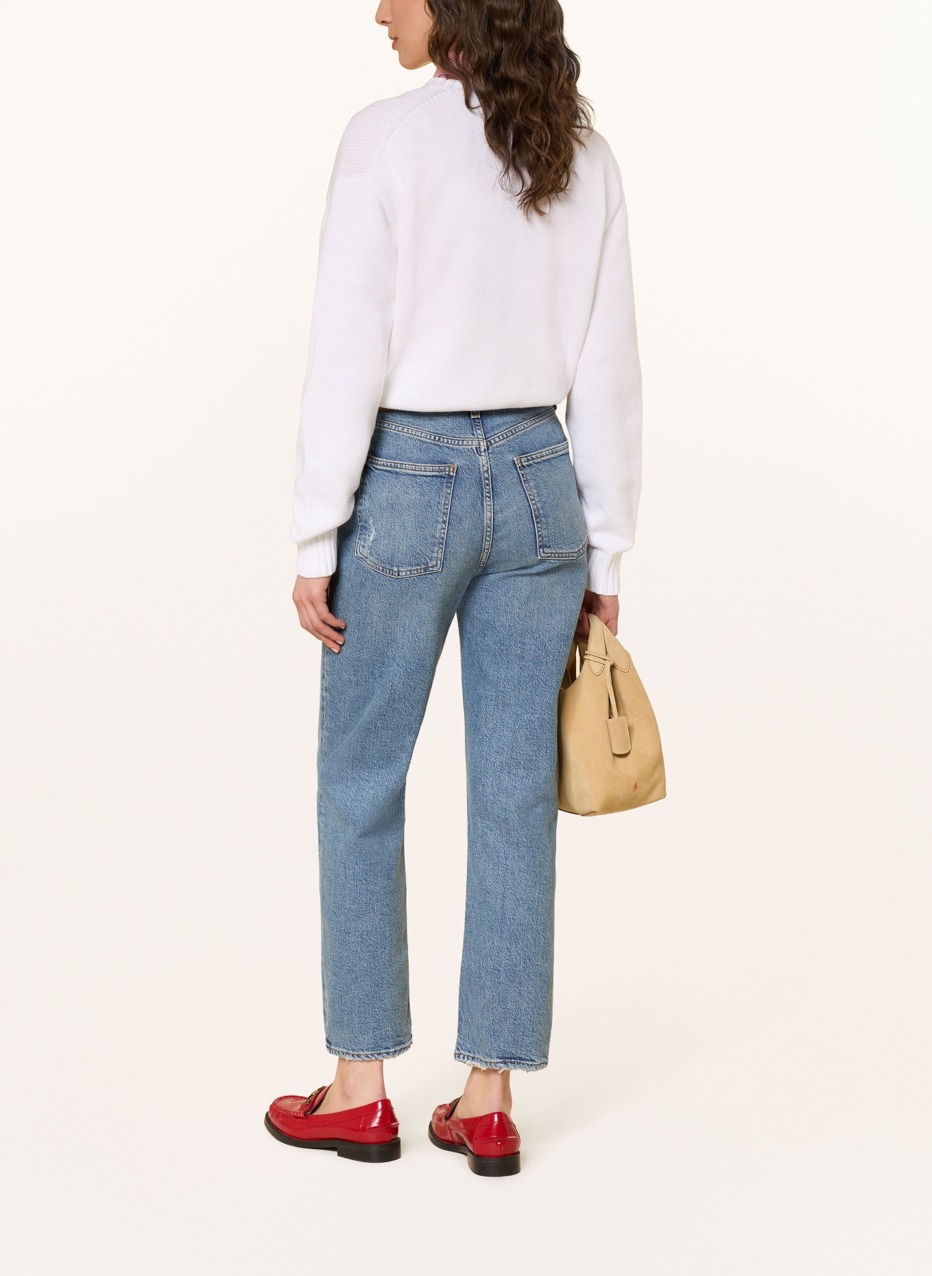 POLO RALPH LAUREN Trui: WIT / BRUIN / ROOD