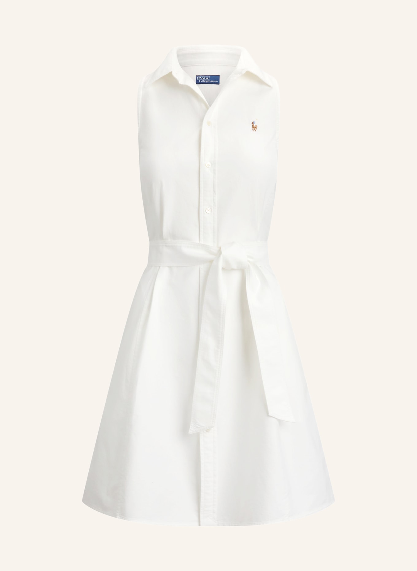 POLO RALPH LAUREN Hemdblusenkleid: WEISS
